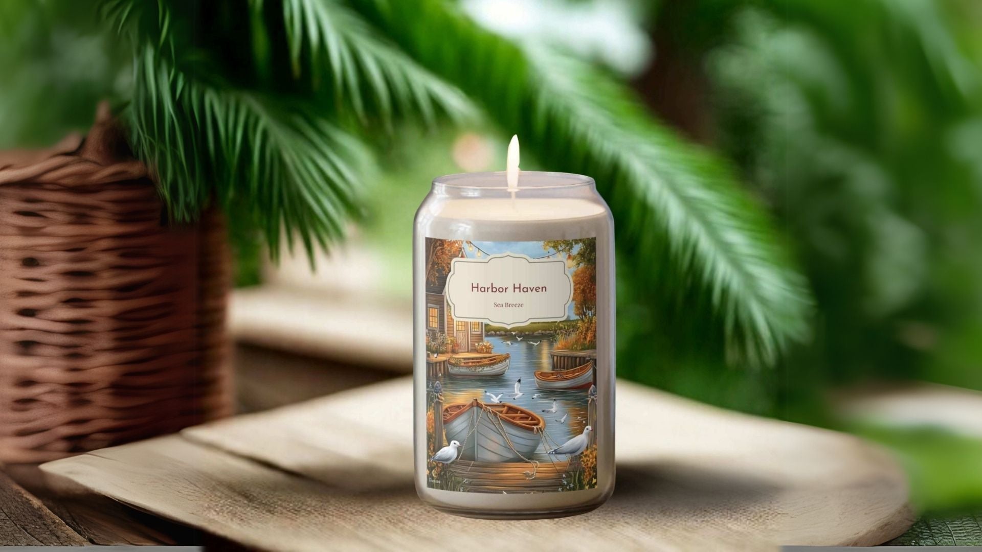 Harbor Haven Ocean Candle – A Coastal Retreat in Every Flicker