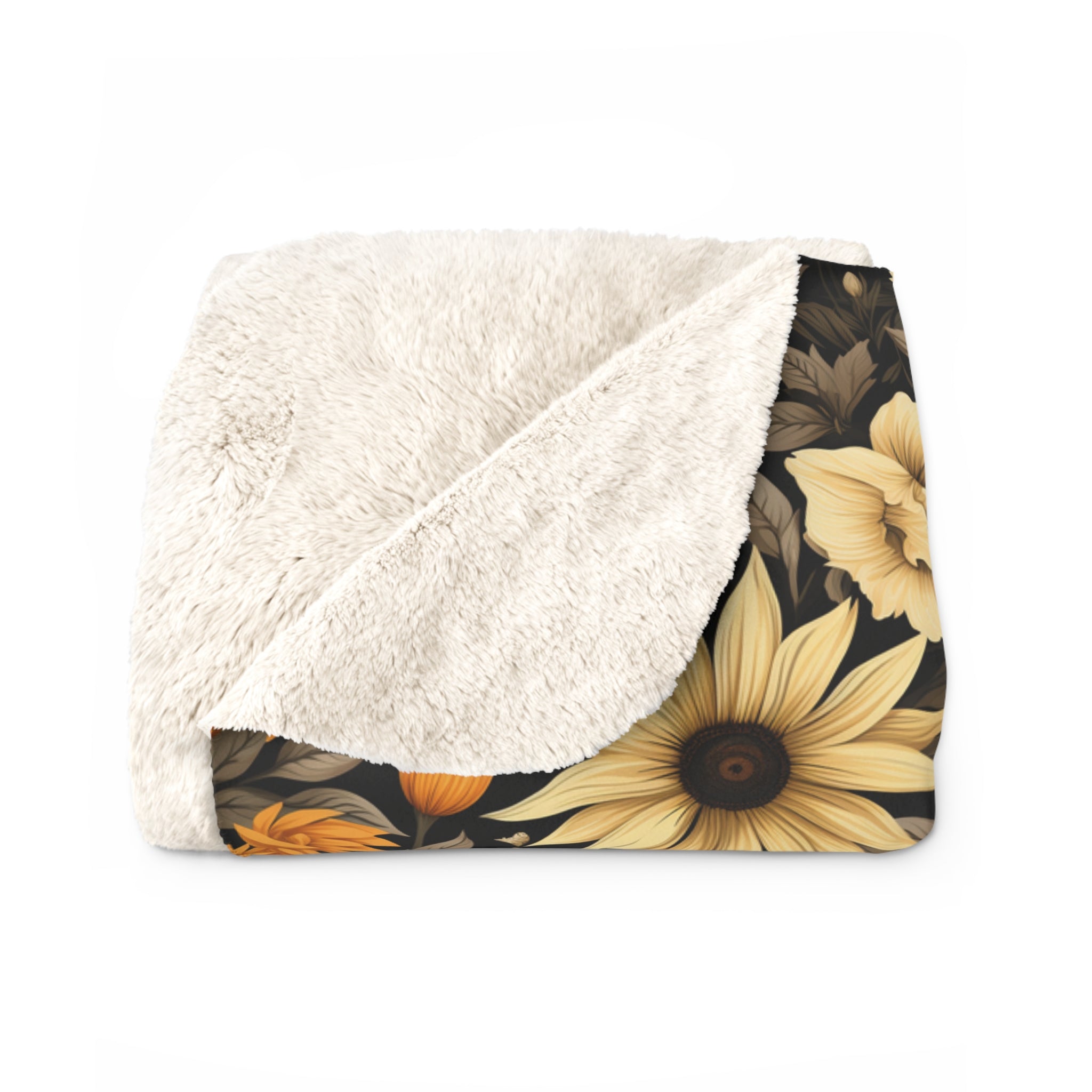 Autumn Floral Blanket: Cozy Fall Decor | Forbidden Sunflower