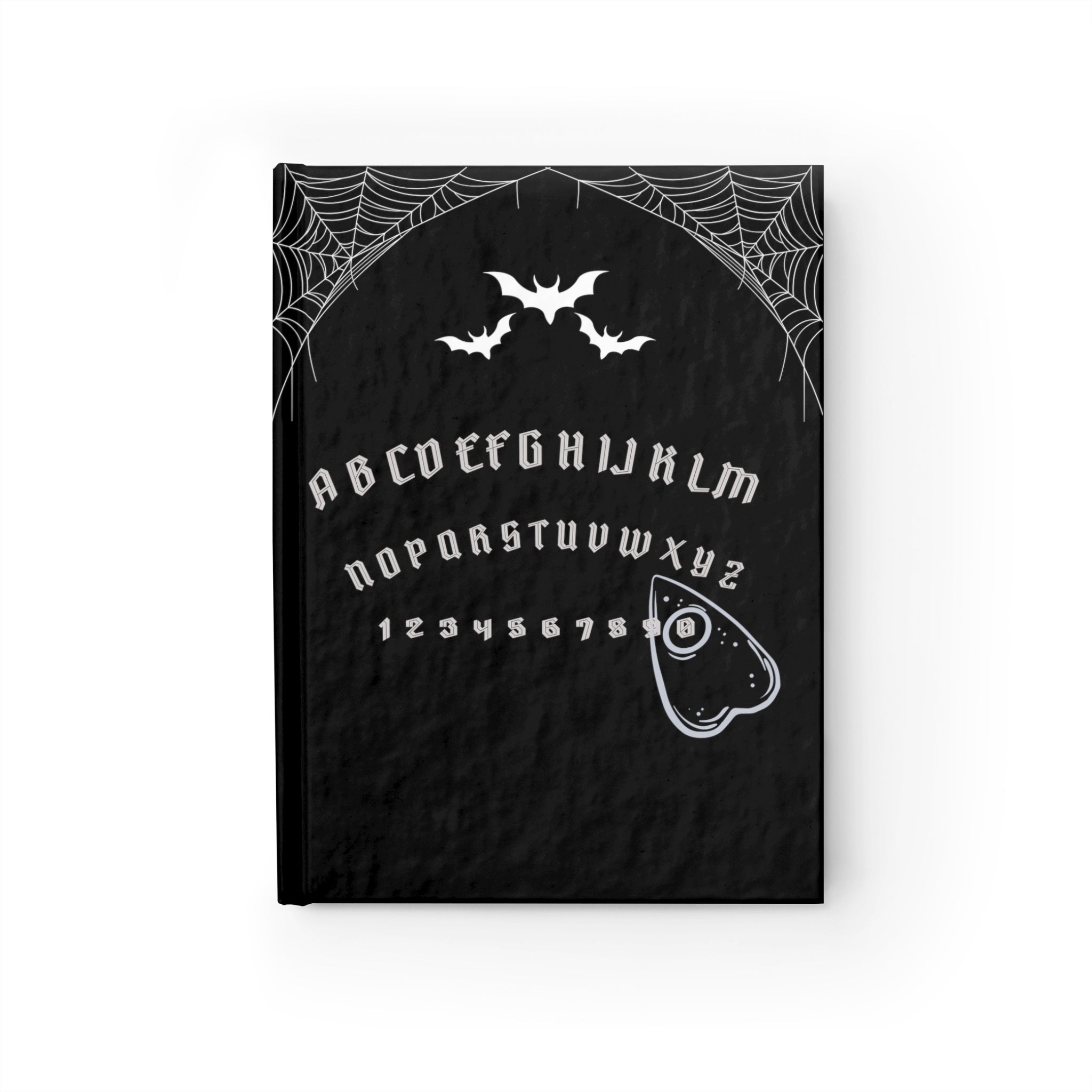 Black Ouija Board Hardcover Journal, Lined