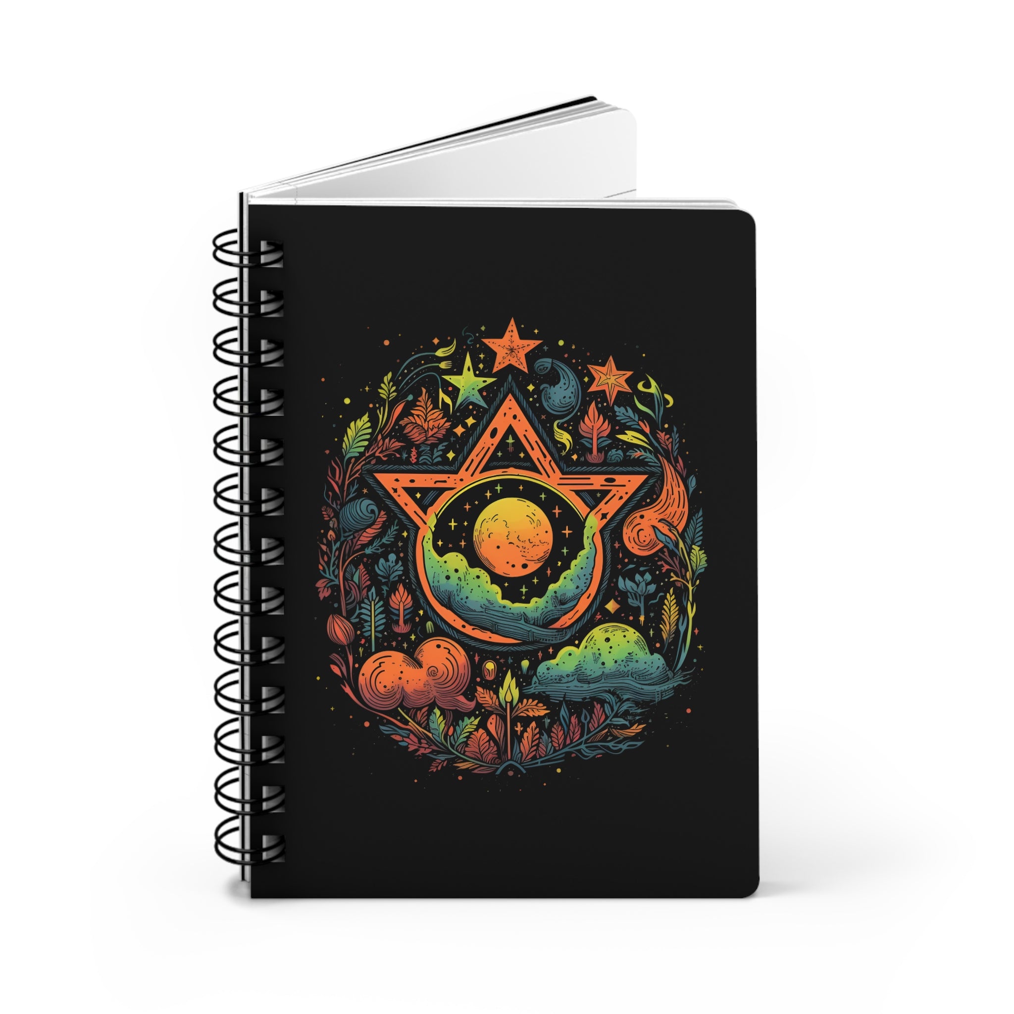 Pentagram Nature Spiral Notebook Spiral Lined, 5 x 7 Inch