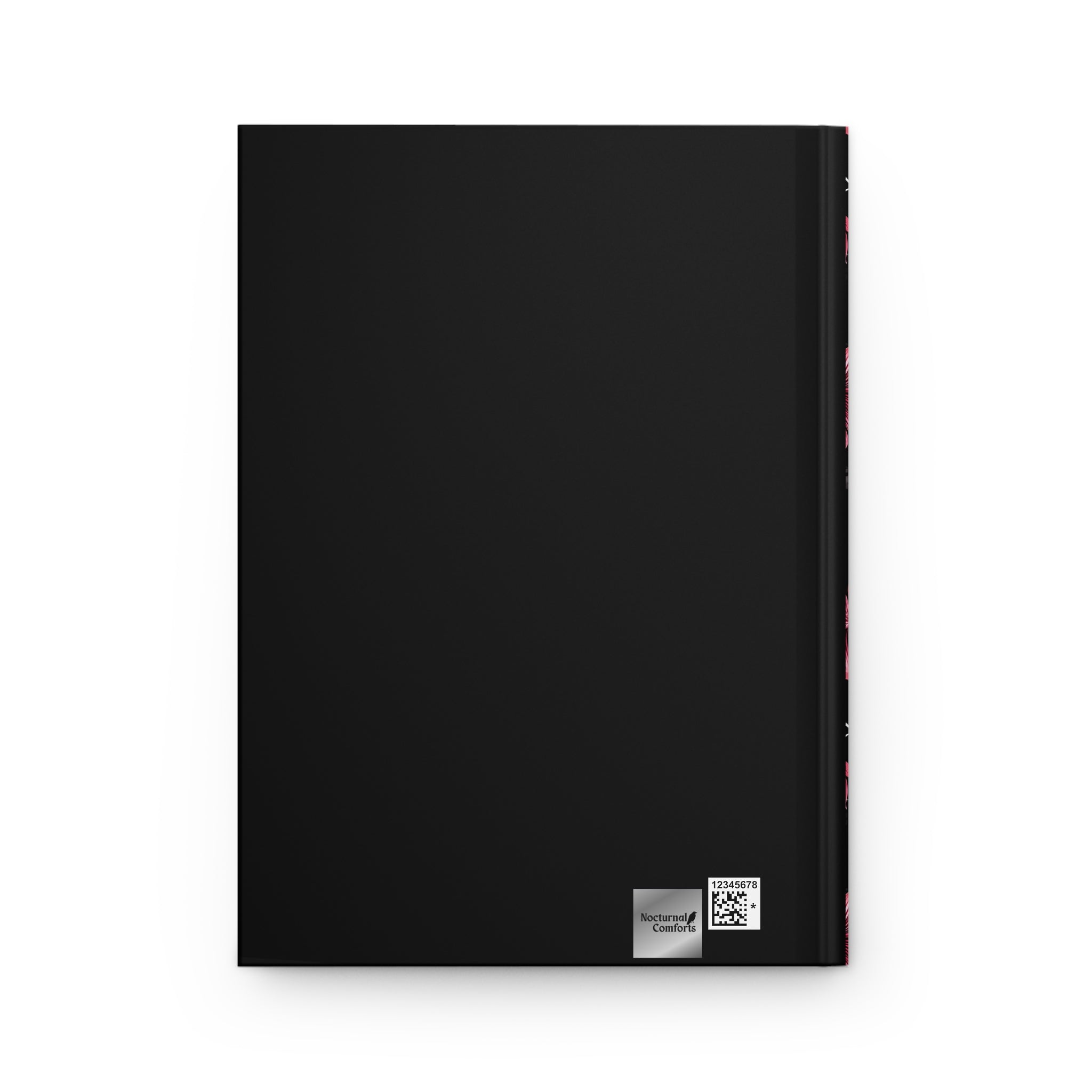 Pink Blossoms of Darkness Hardcover Notebook, 8 x 6 inch