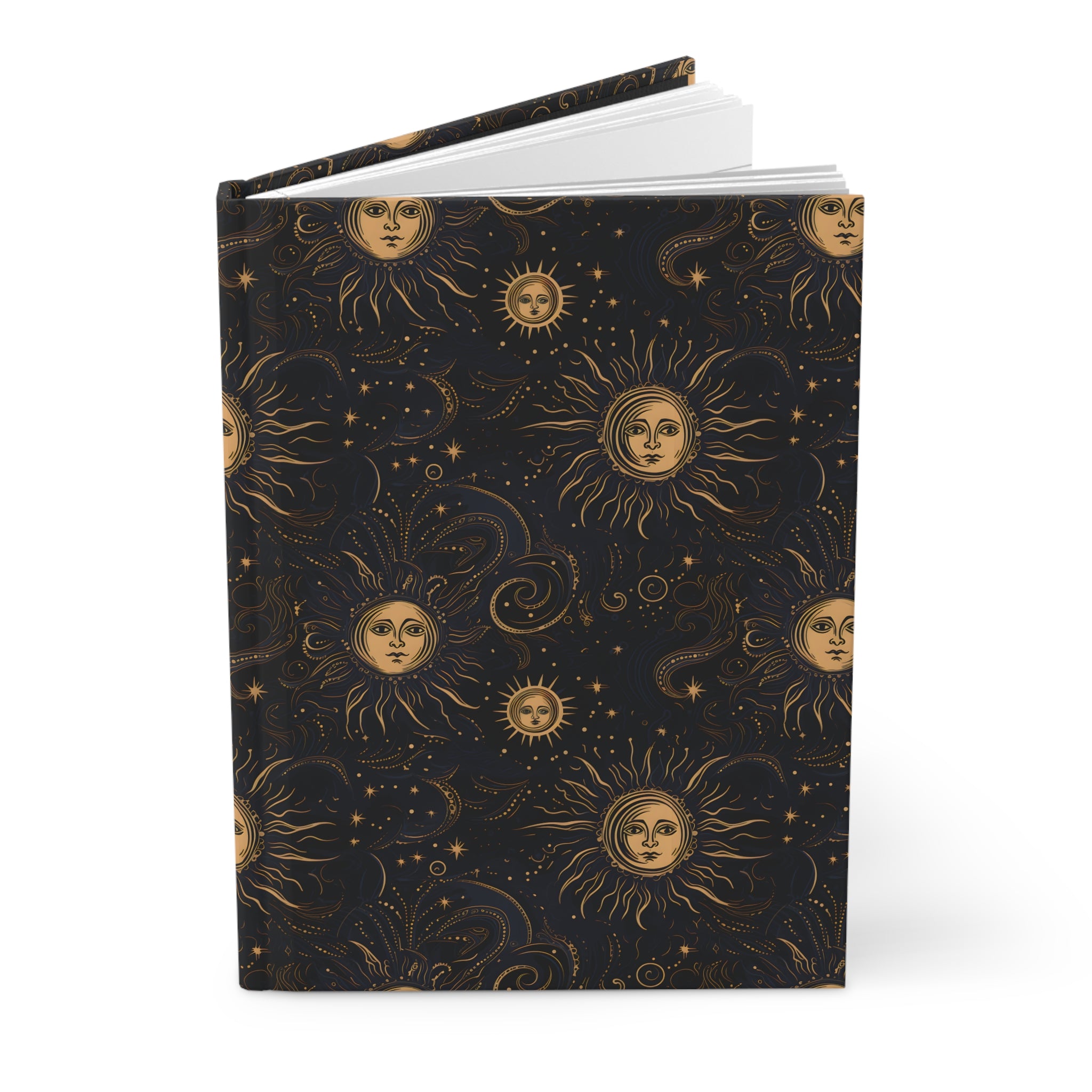 Golden Cosmic Sky Journal: Lined Notebook