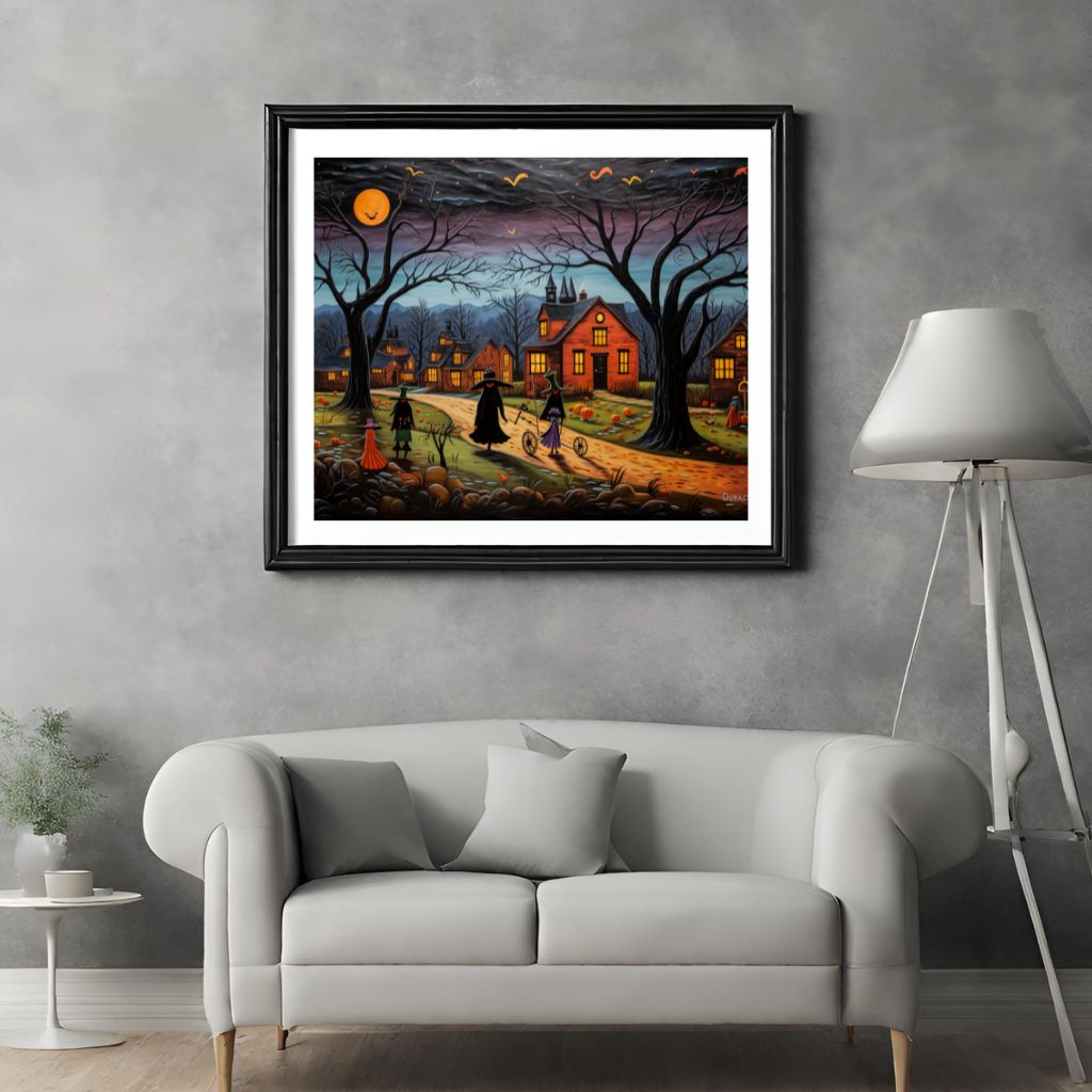 Witches Nightly Stroll Wall Art Print