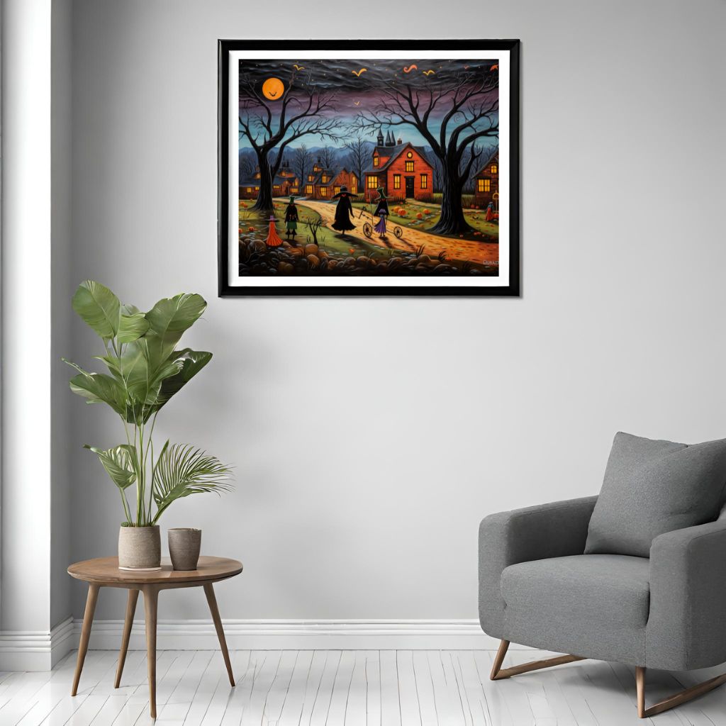 Witches Nightly Stroll Wall Art Print