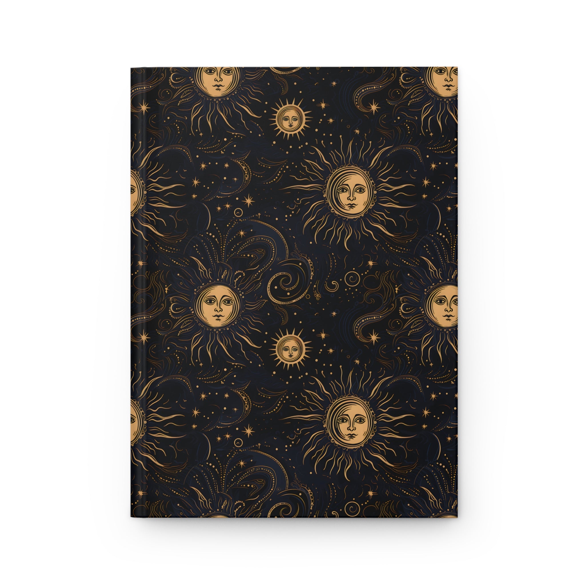Golden Cosmic Sky Journal: Lined Notebook