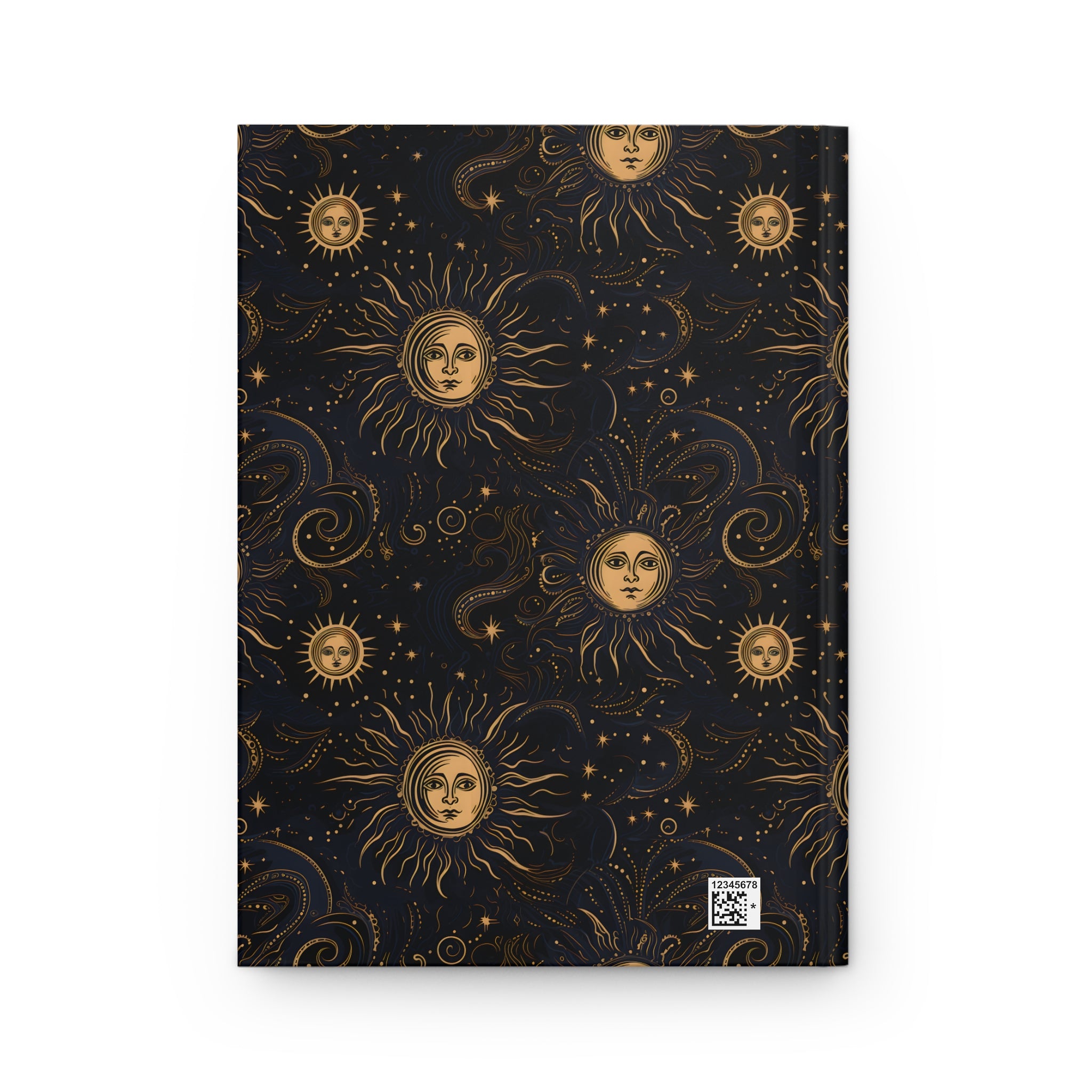 Golden Cosmic Sky Journal: Lined Notebook
