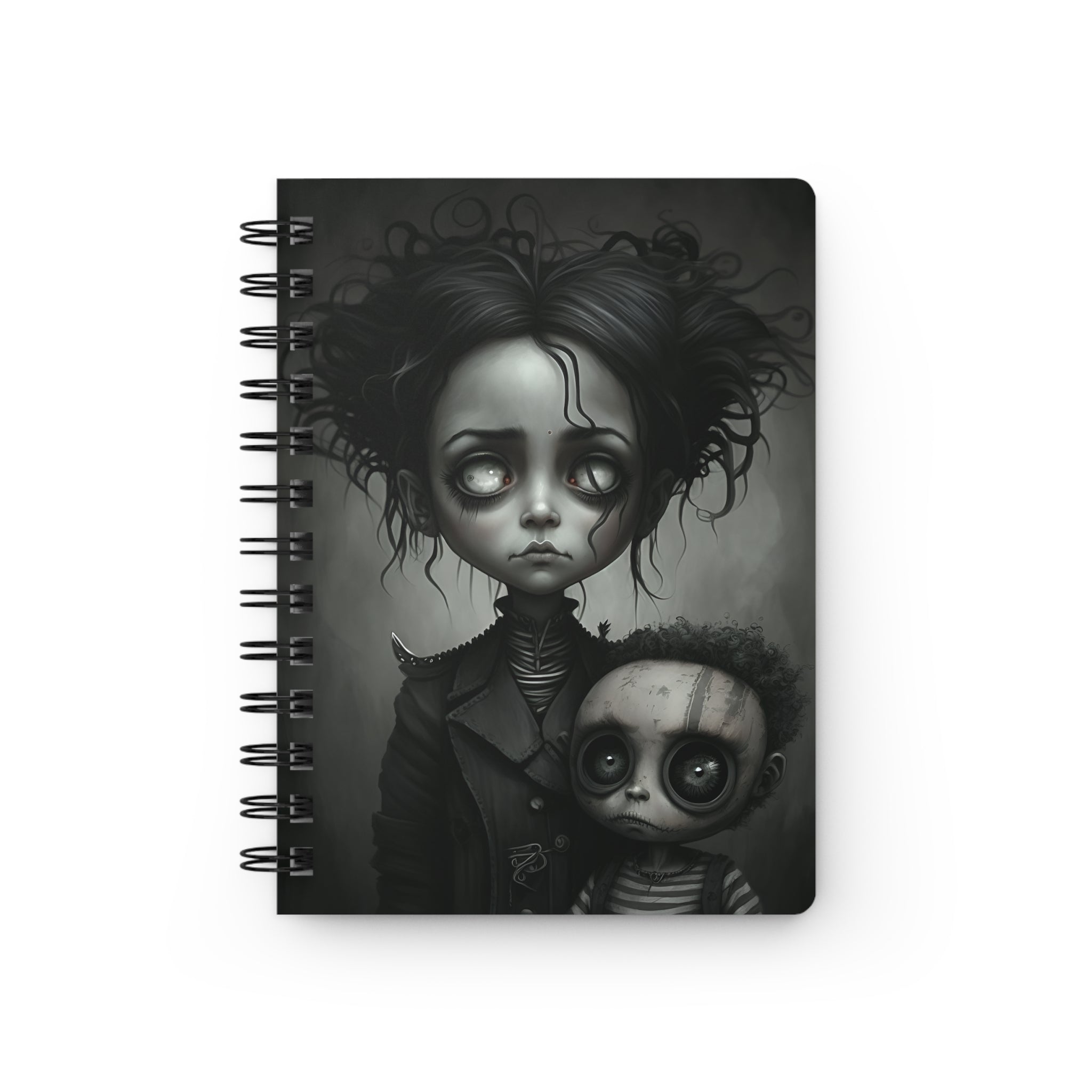 Haunted Innocence Gothic Notebook Spiral Lined 5x7