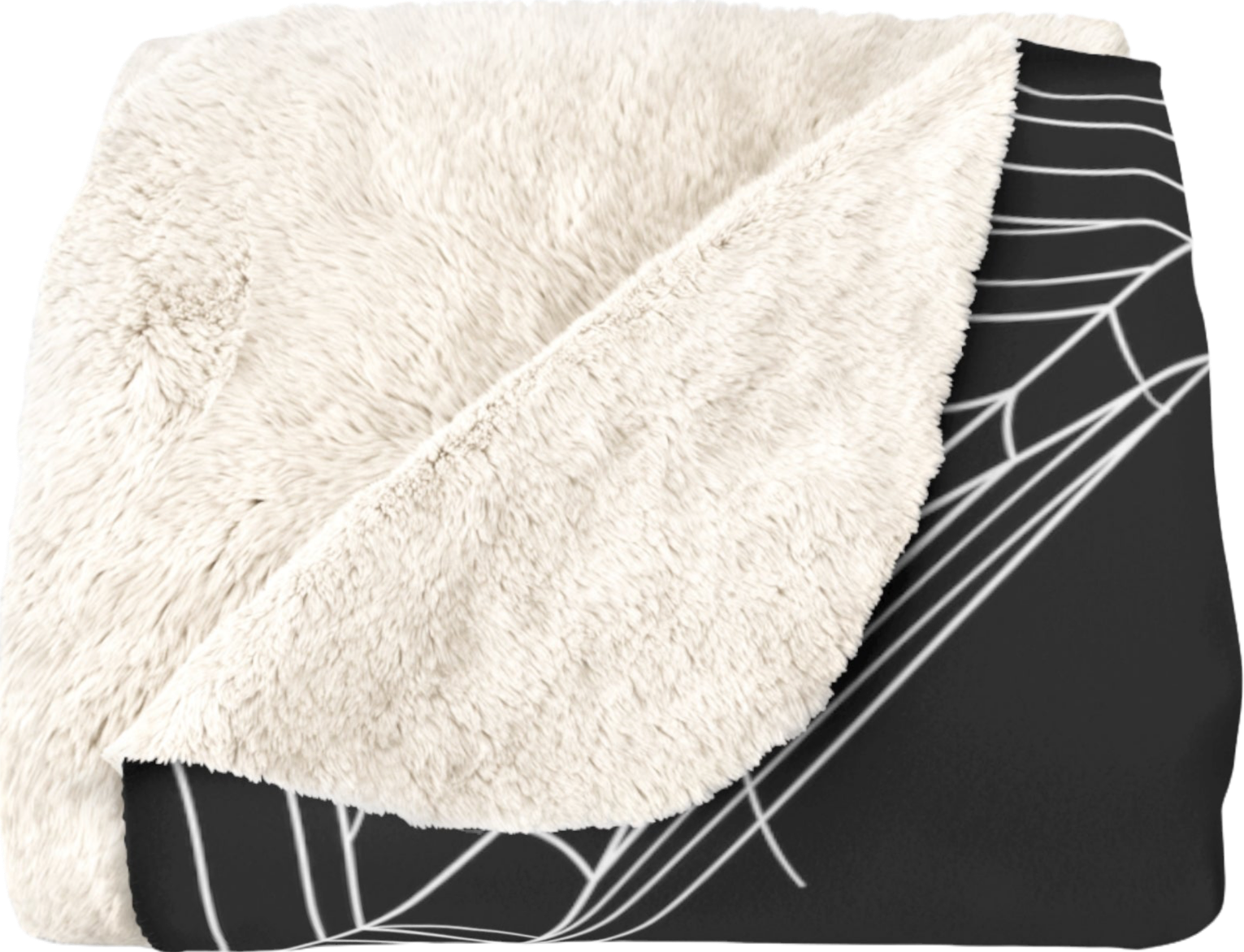 Black Ouija Board Throw Blanket, Sherpa or Velveteen