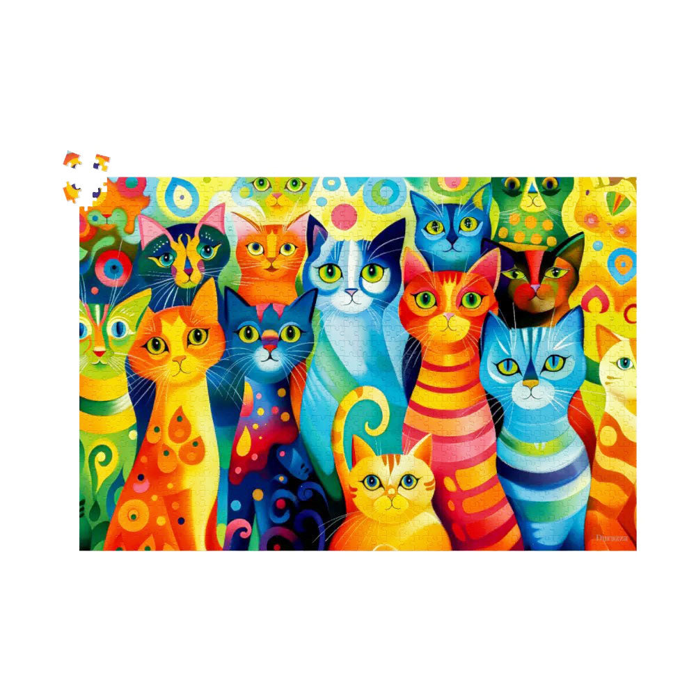 A Meow-sterpiece Jigsaw Puzzle 500 or 1000 Piece: Cat Puzzle