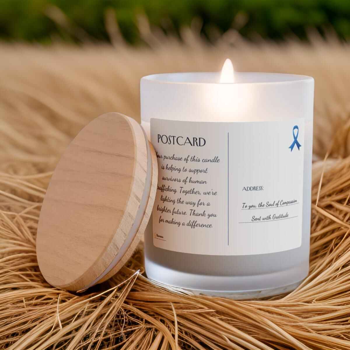Human Trafficking Awareness Candle – 11 oz Eco-Friendly Soy Candle | Durazza