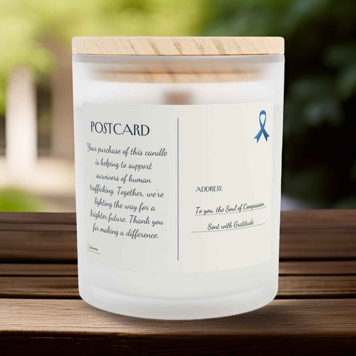 Human Trafficking Awareness Candle – 11 oz Eco-Friendly Soy Candle | Durazza