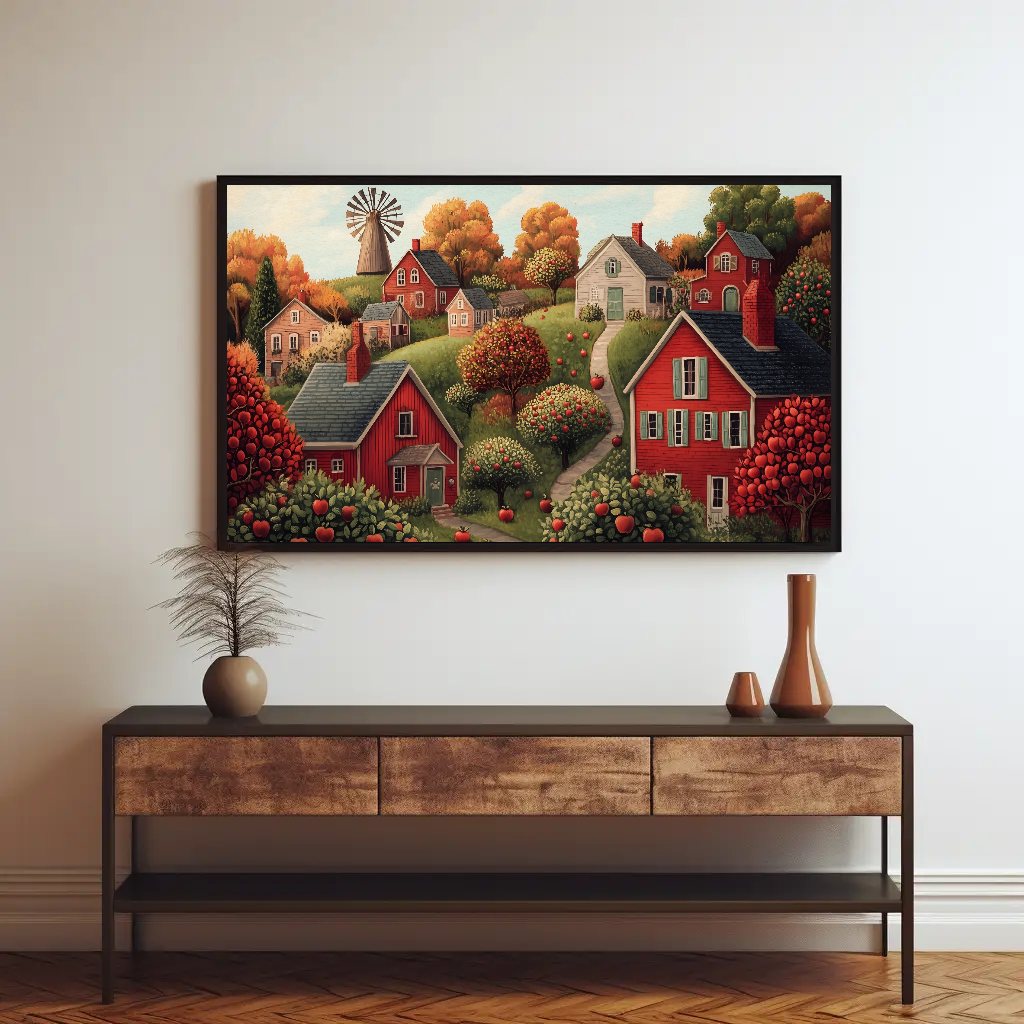 Autumn Orchard Lane Wall Art: Fall Home Decor