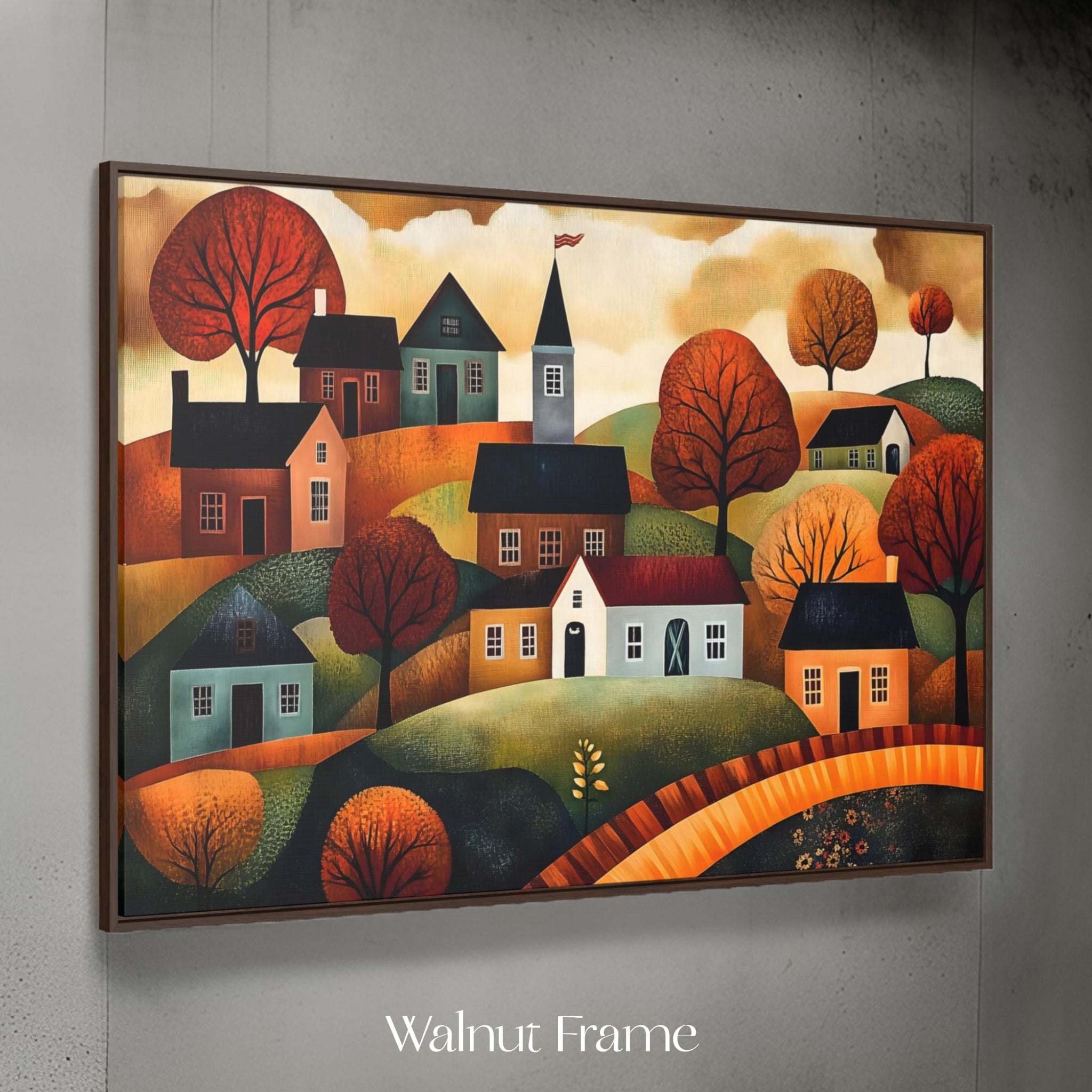 Fall Cottage Wall Art – Rustic Home Decor | Autumnal Abode