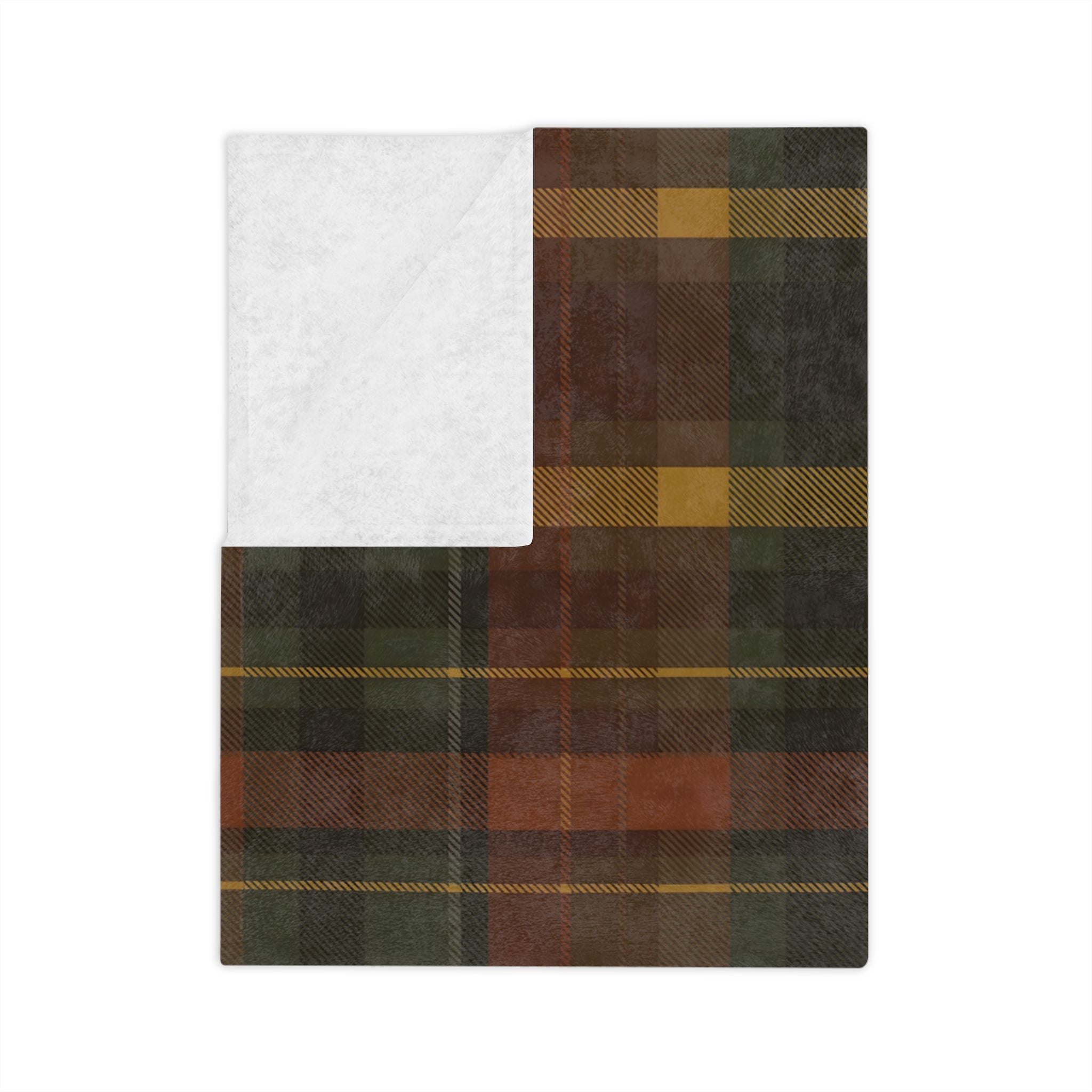 Rustic Plaid Throw Blanket 60x80 | Cabin Check