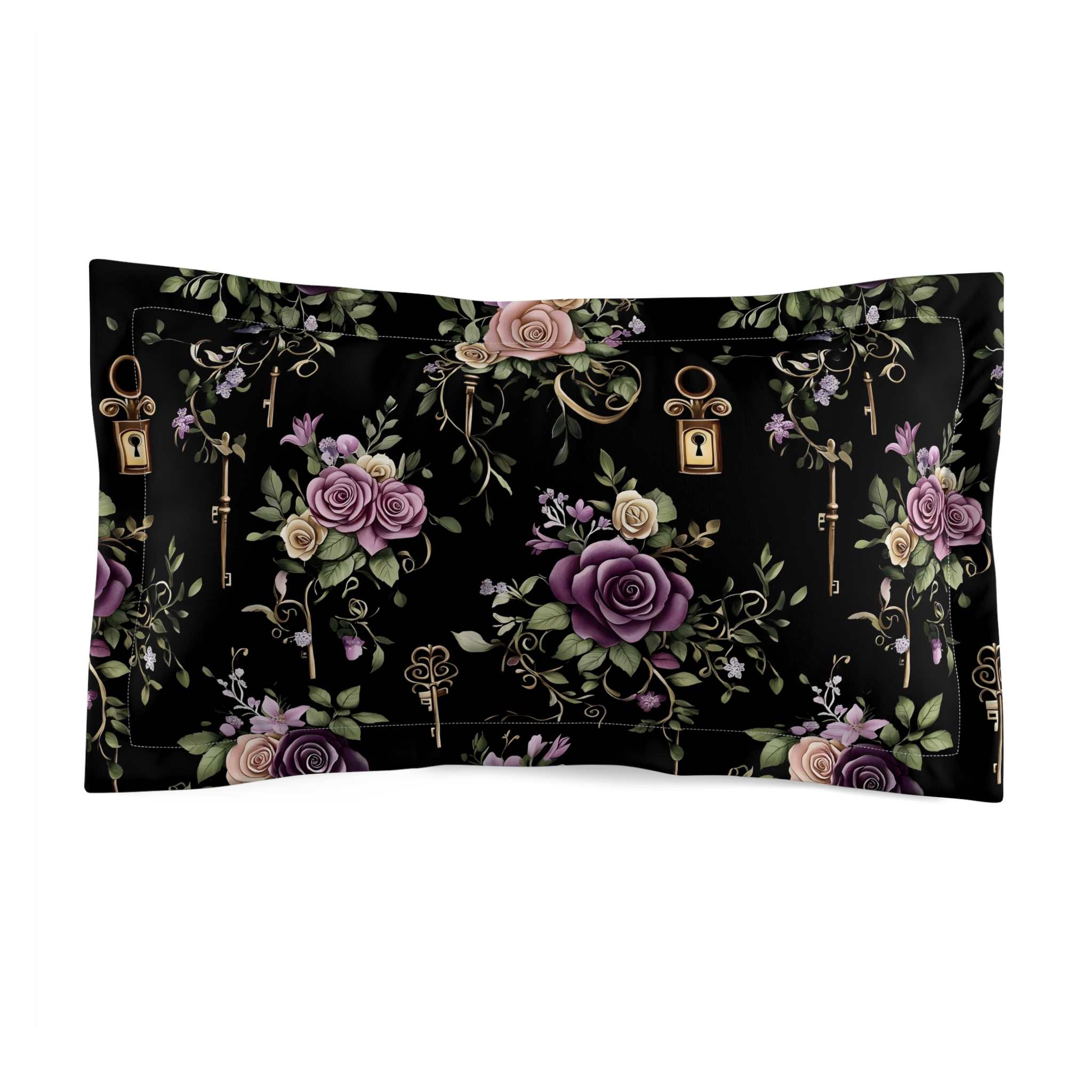 Rose Duvet Cover – Gothic Dark Academia Bedding | Bloom Lock