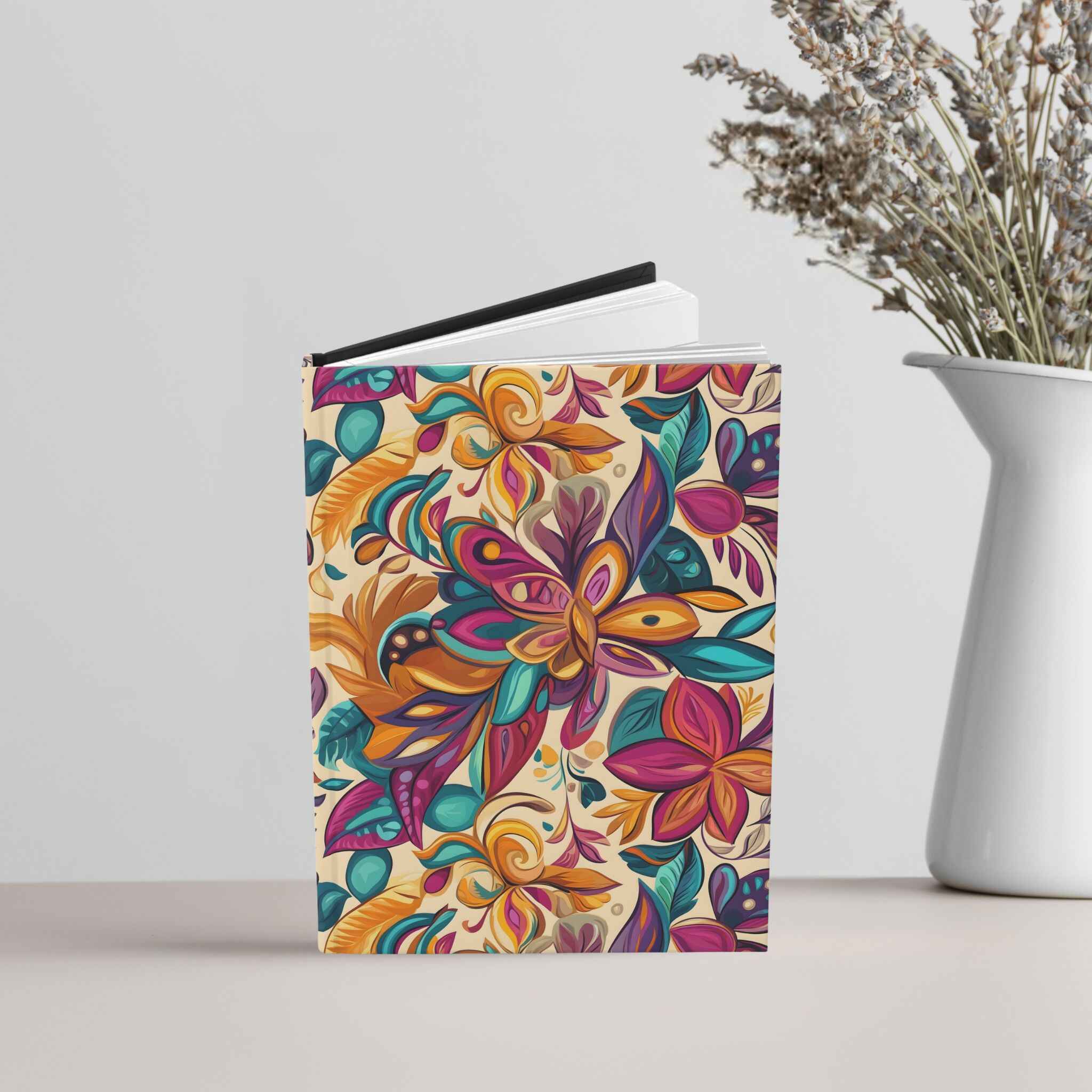 Floral Office Notebook – Colorful Journal | Boho Botanica