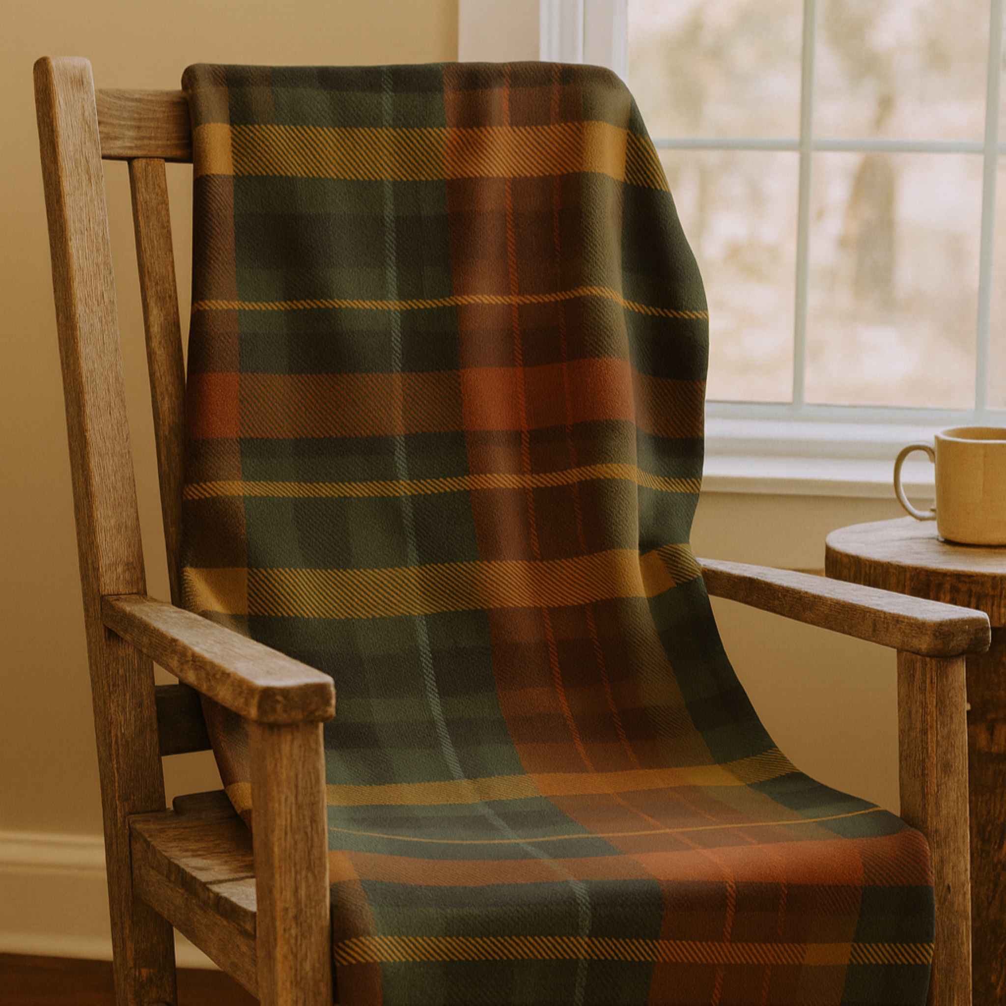 Plaid Throw Blanket – Sherpa or Velveteen Accent | Cabin Check