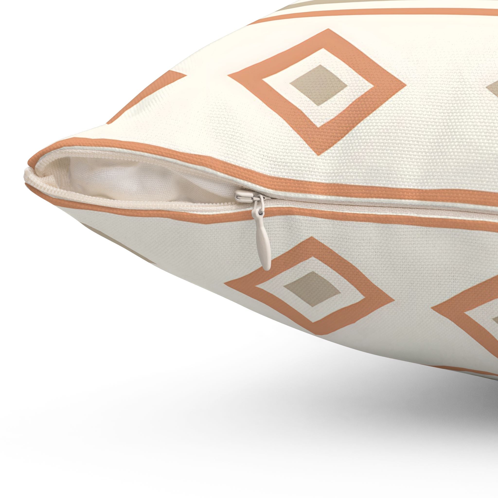 Geometric Throw Pillow – Warm Toned Decor | Canyon Clay