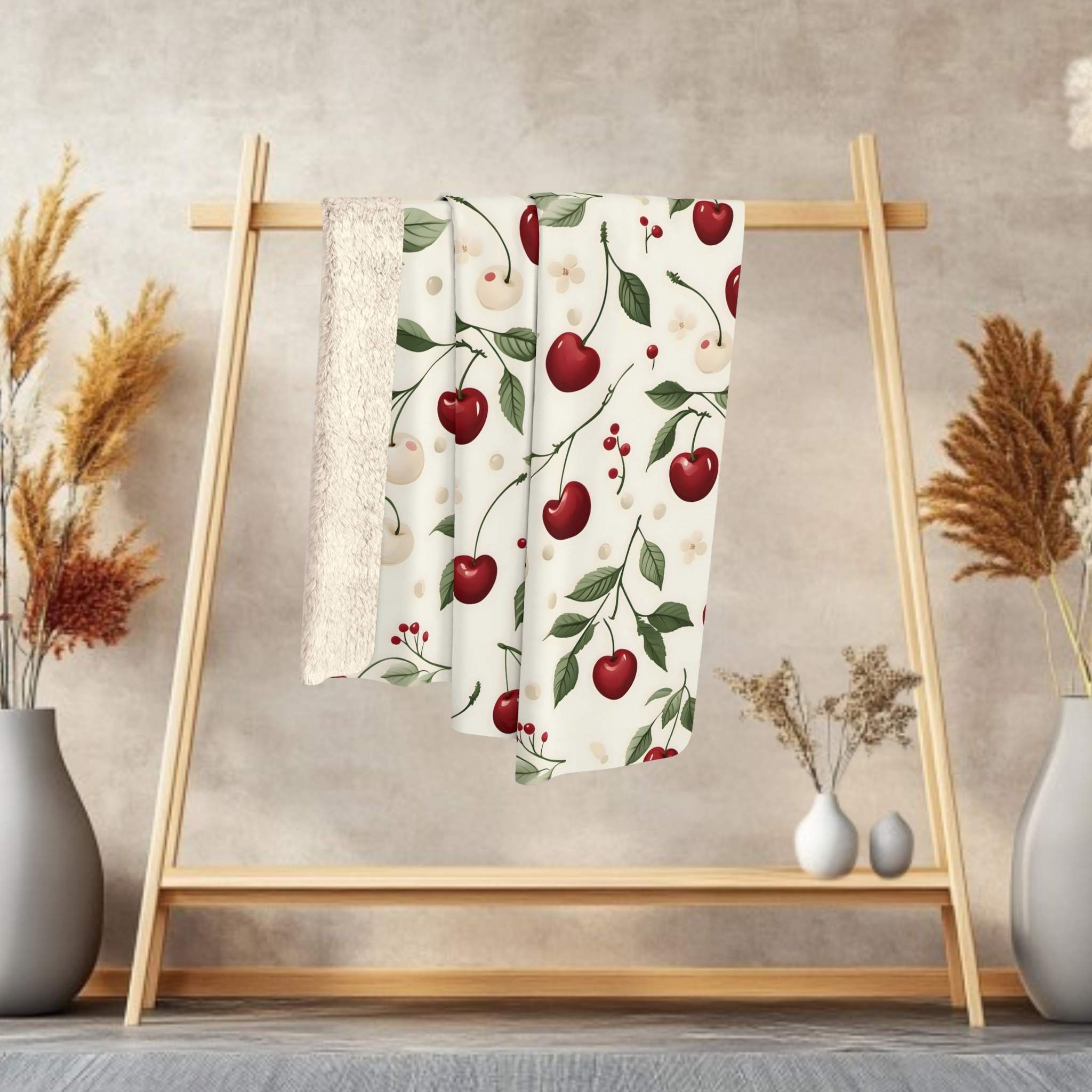 Fruit Throw Blanket – Red Orchard Decor | Cherry Picked