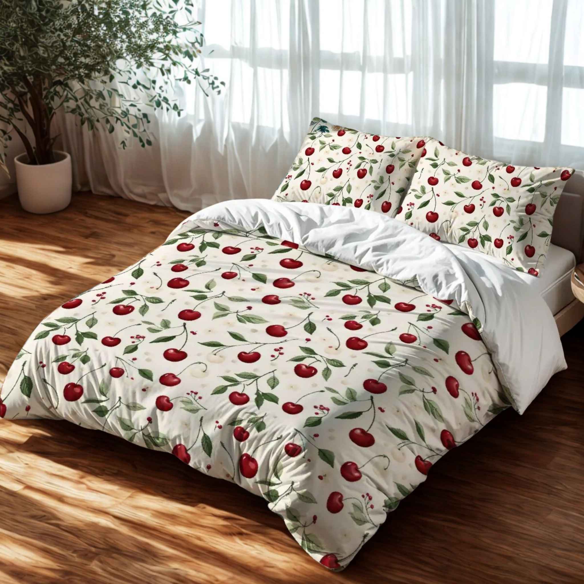Cherry Duvet Cover – Red Orchard Decor | Cherry Picked
