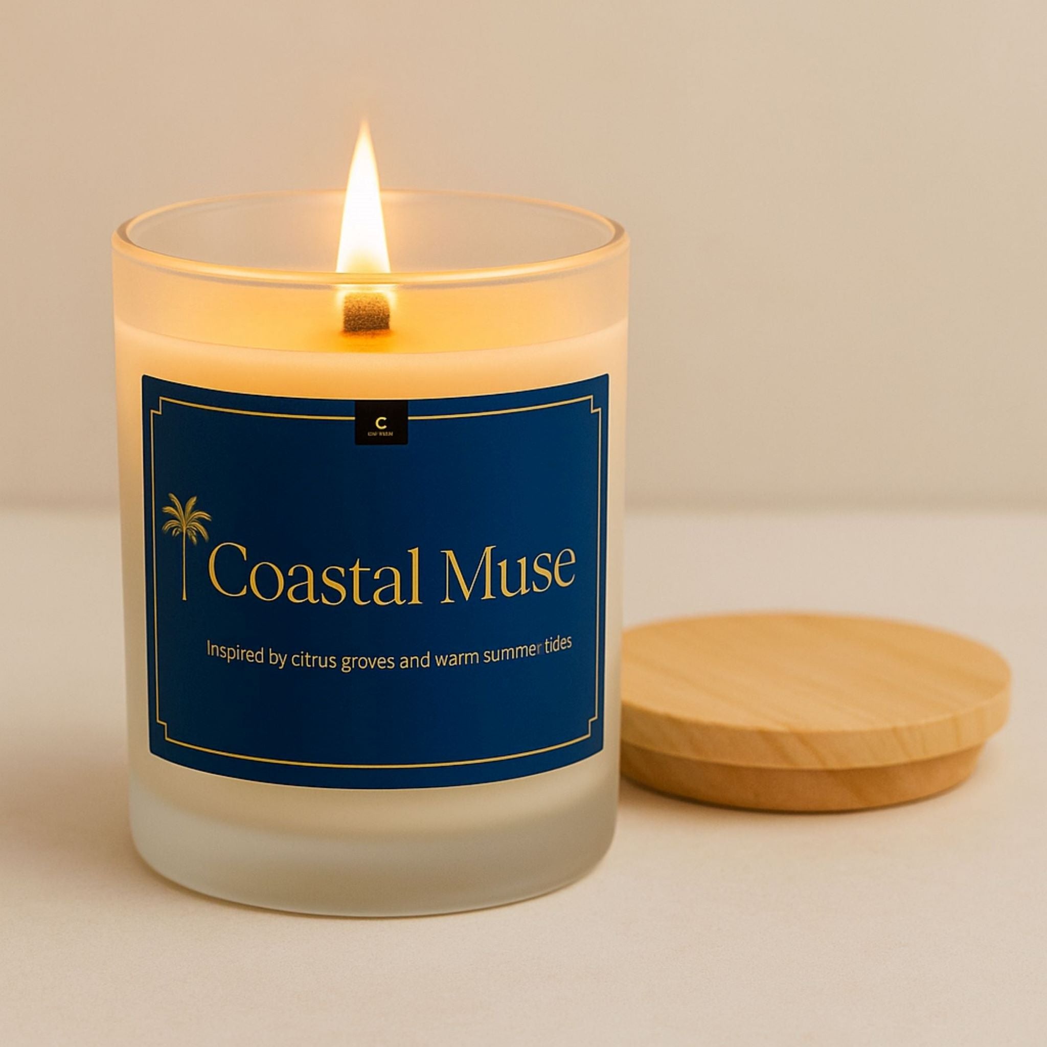 Coastal Coconut Candle – Summer Scented Gift | Coastal Muse