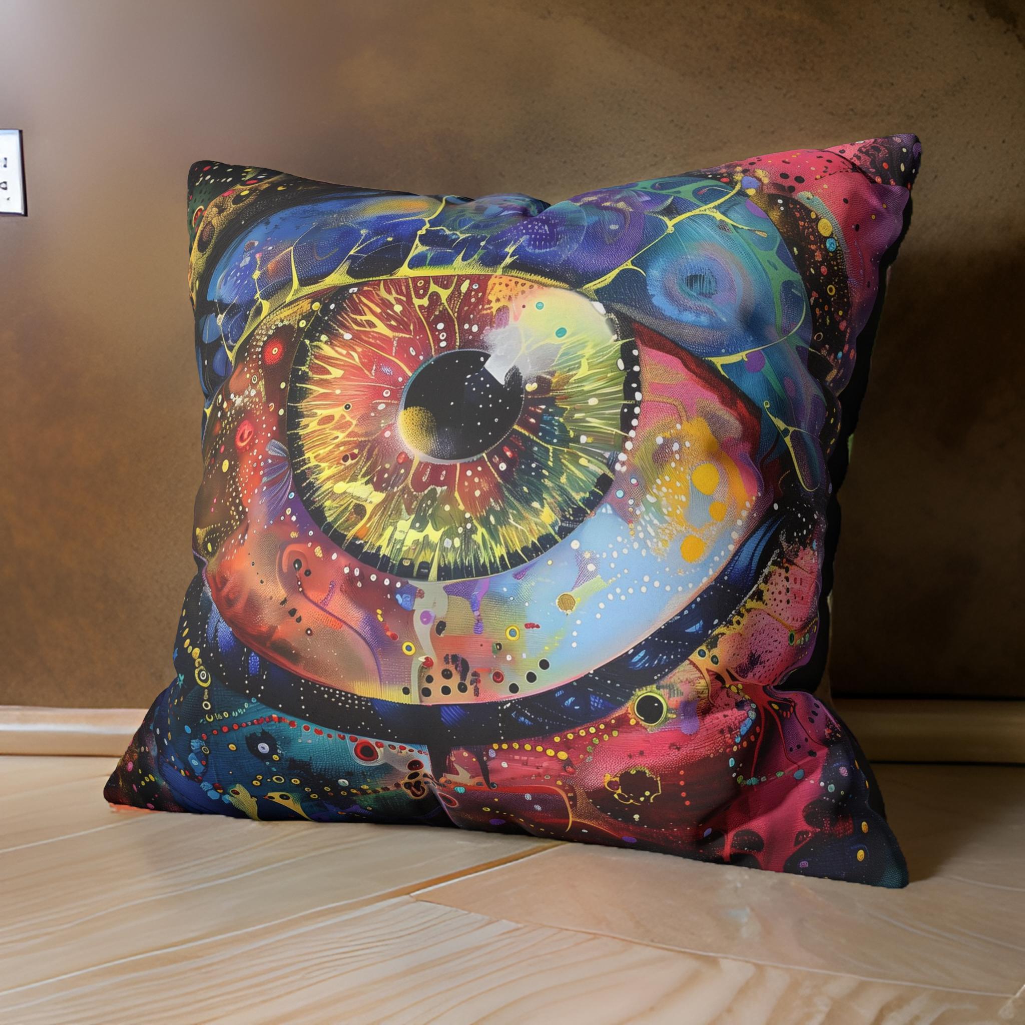 Psychedelic Eye Pillow – Cosmic Accent Decor | Cosmic Gaze