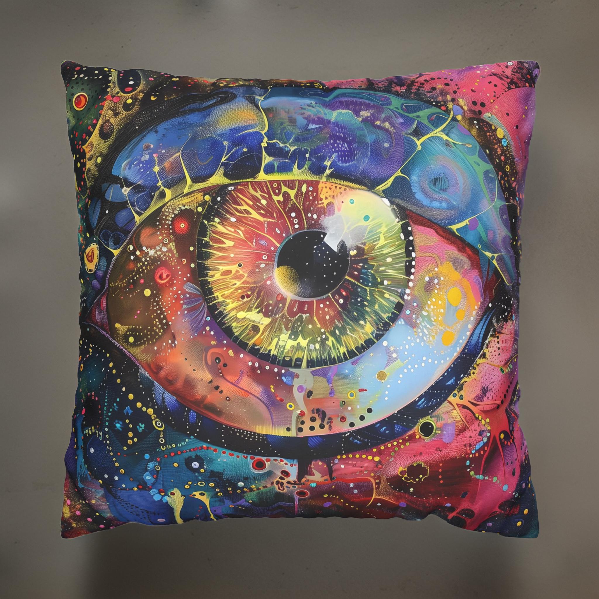 Psychedelic Eye Pillow – Cosmic Accent Decor | Cosmic Gaze
