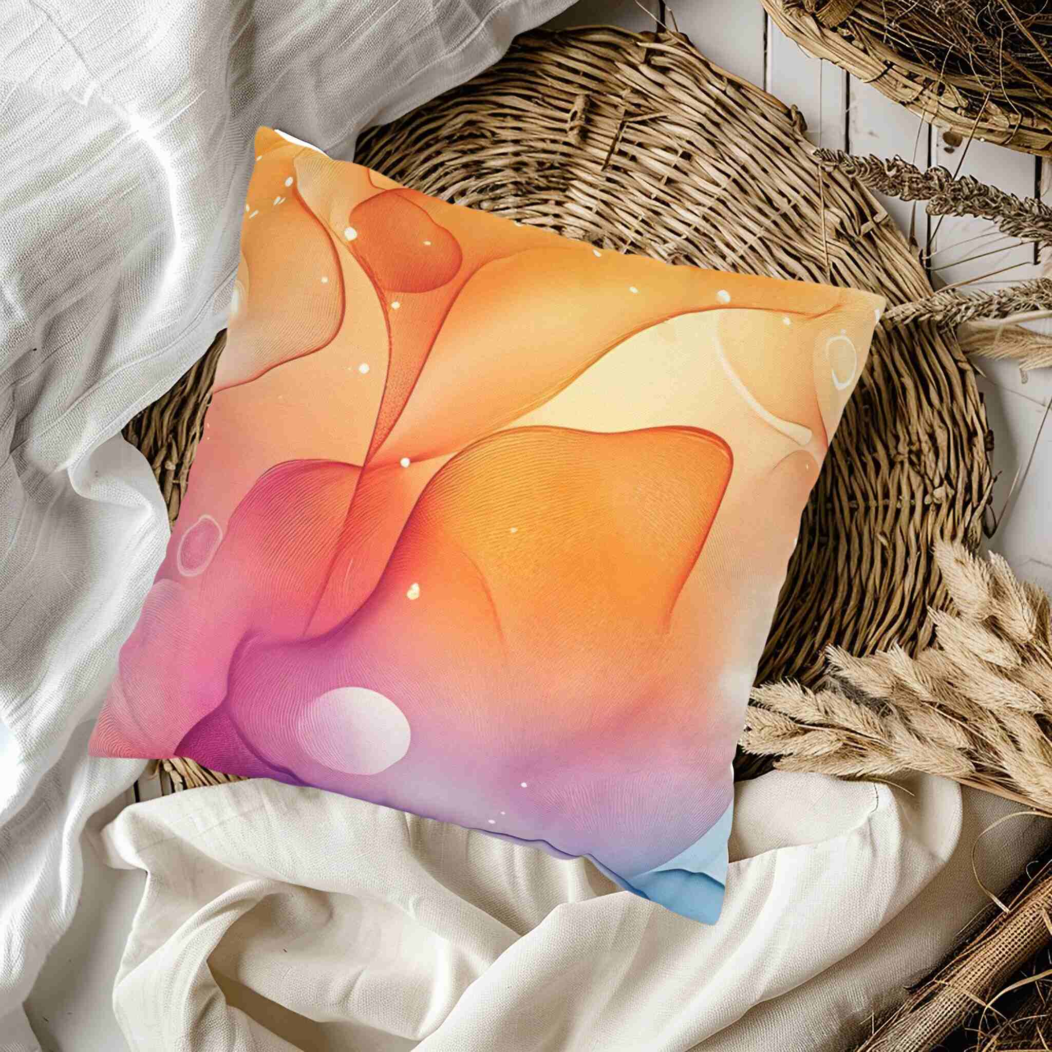 Galaxy Throw Pillow – Colorful Home Decor | Cosmic Tides