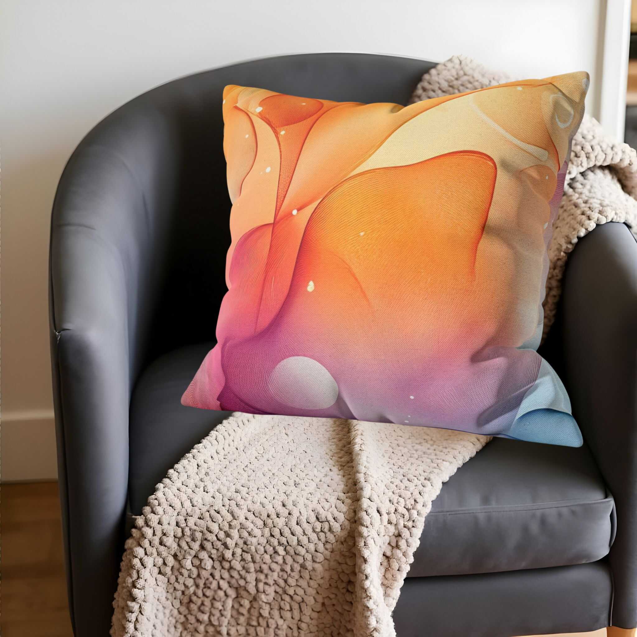 Galaxy Throw Pillow – Colorful Home Decor | Cosmic Tides