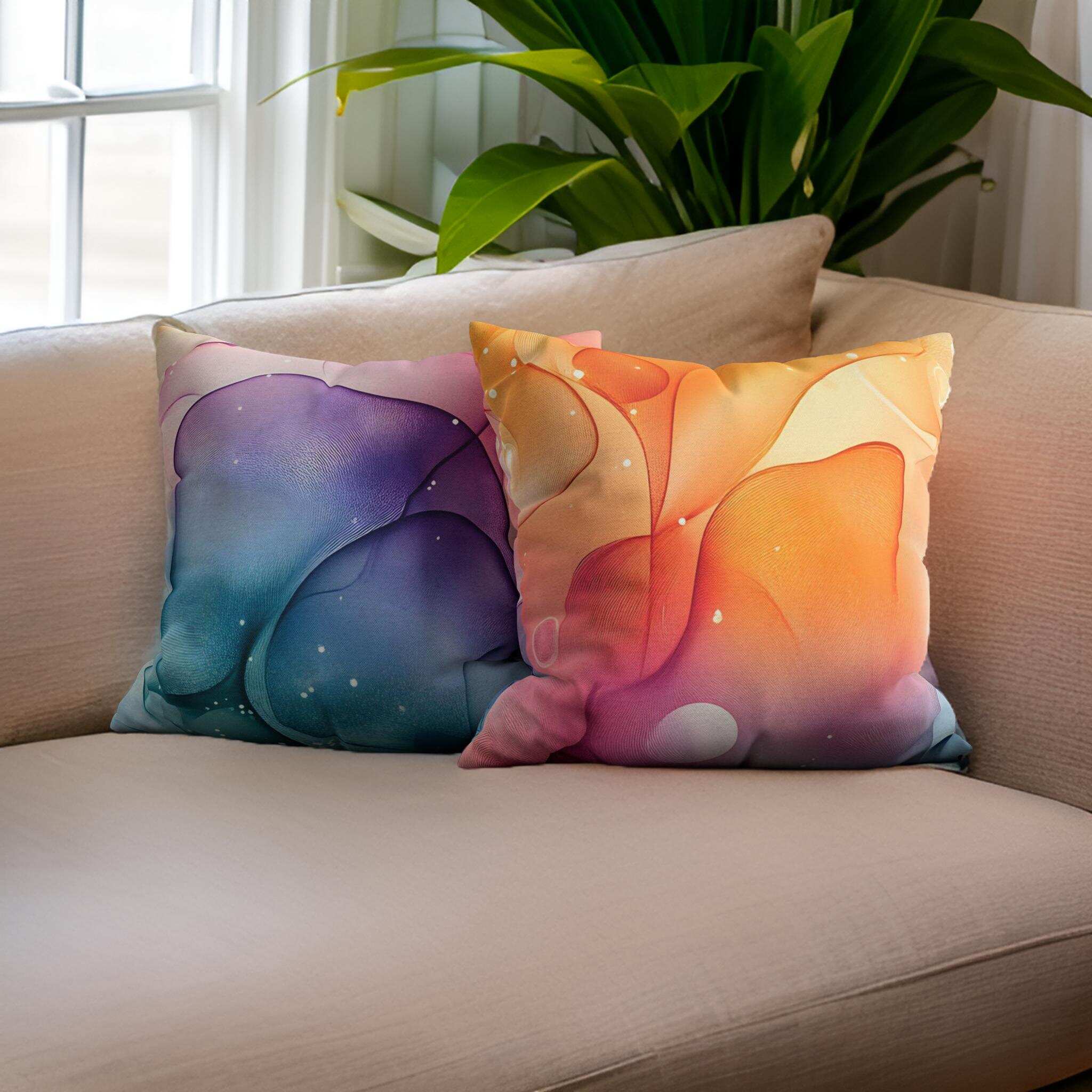 Galaxy Throw Pillow – Colorful Home Decor | Cosmic Tides