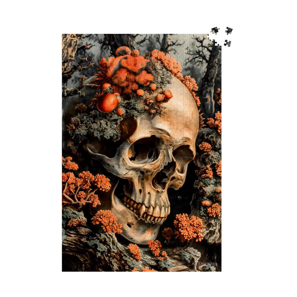 Cranial Bloom Skull Jigsaw Puzzle: 500 or 1000 Piece