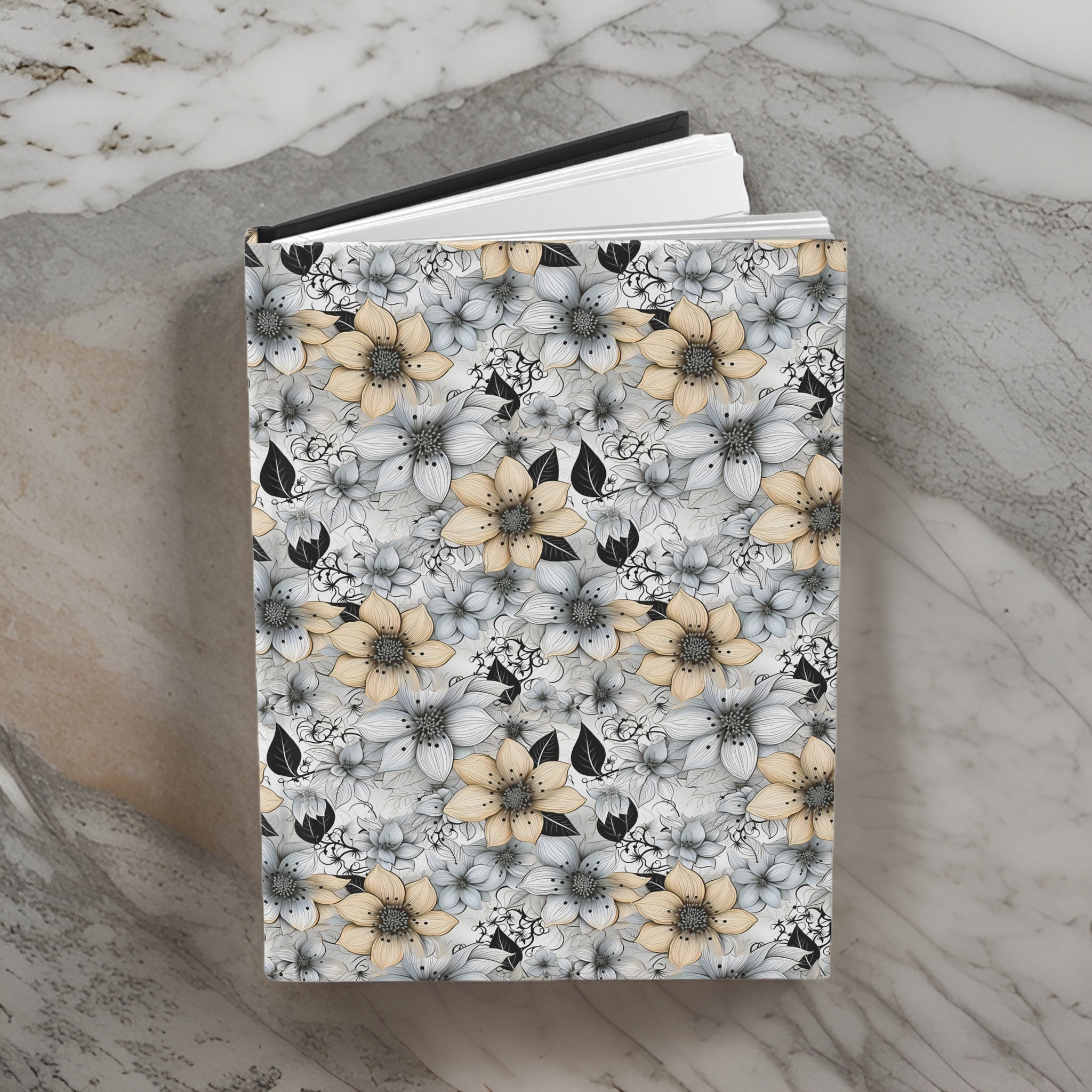 Delicate Petal Journal: Hardcover with Lines