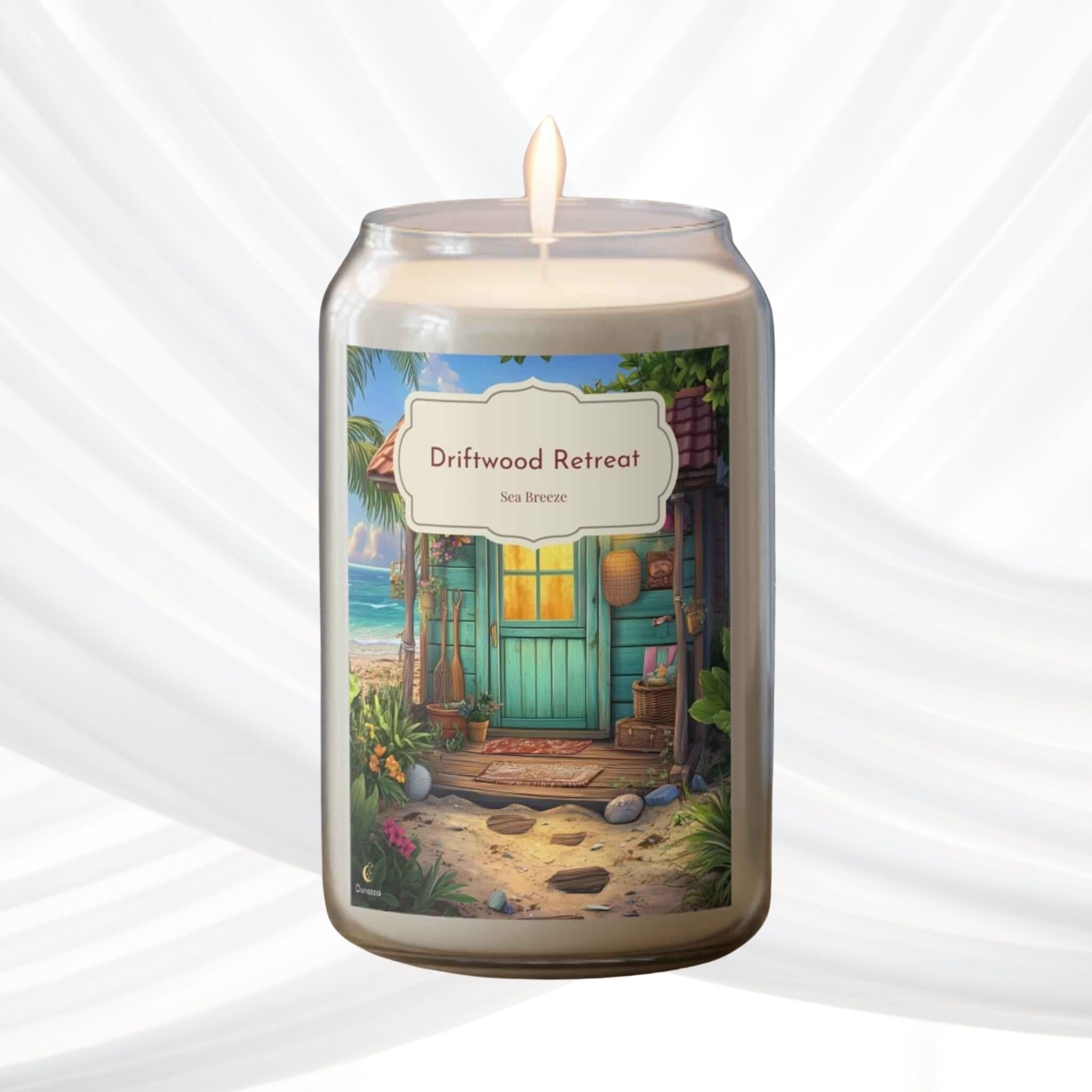 Coastal Soy Candle: Fresh Nautical Scent | Driftwood Retreat