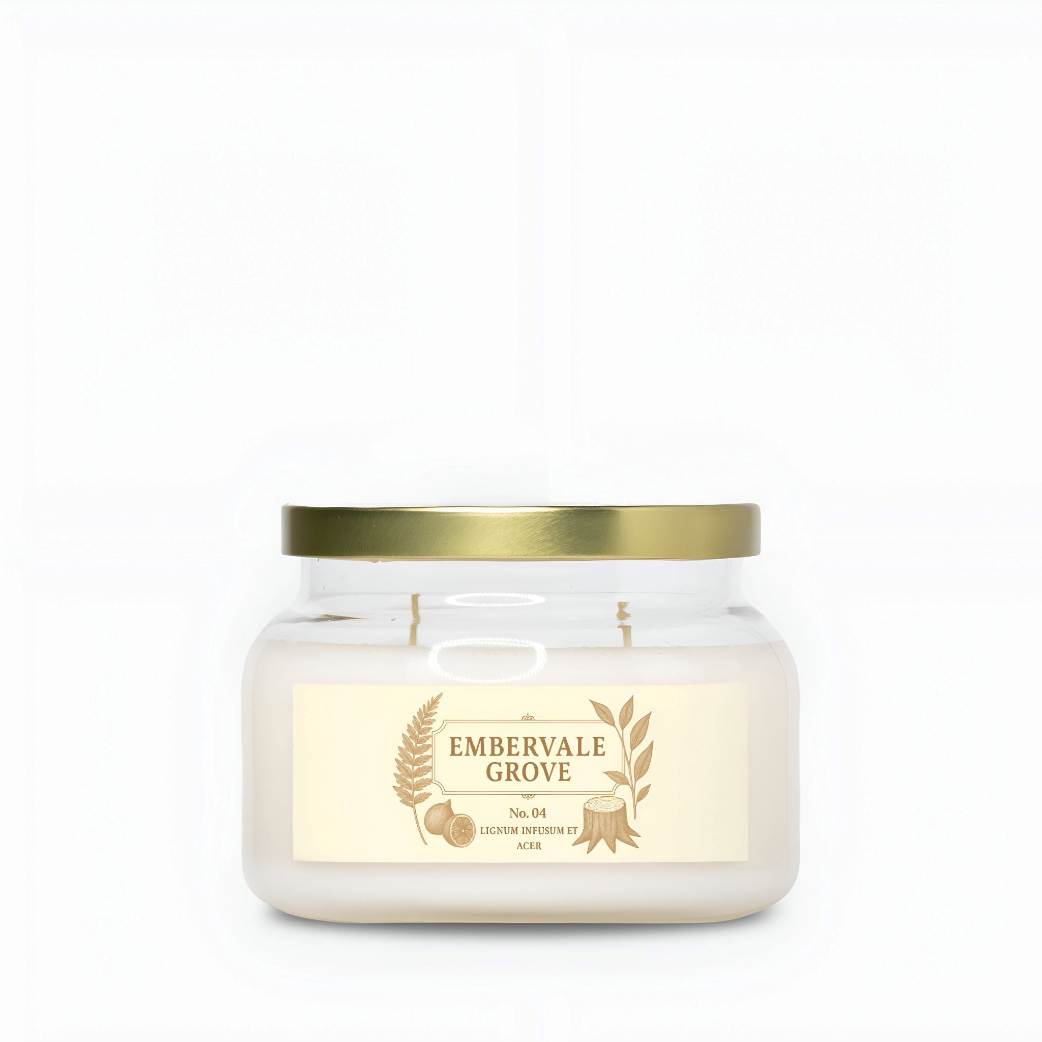 Grounding Candle – Oakmoss & Amber | Embervale Grove