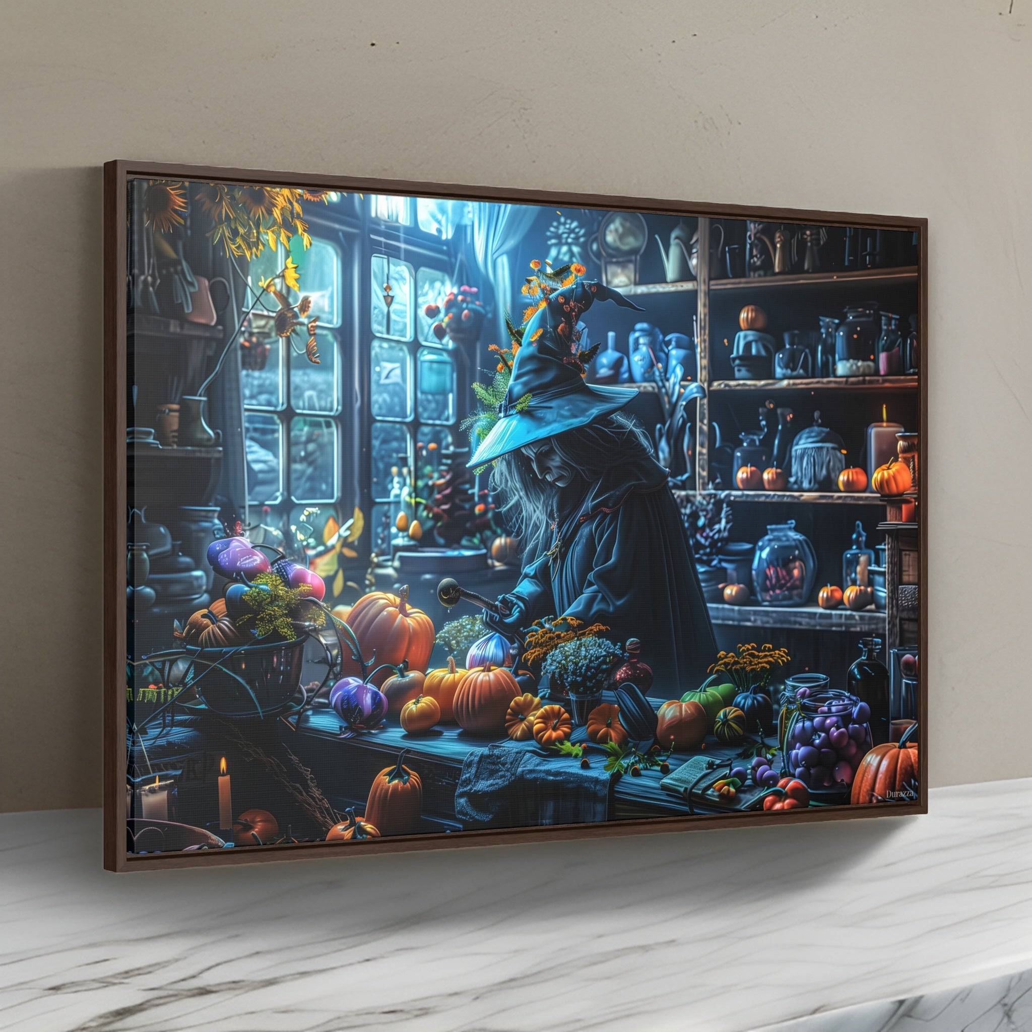 Witch Wall Art: Halloween Decor | Enchanting Kitchen Witch