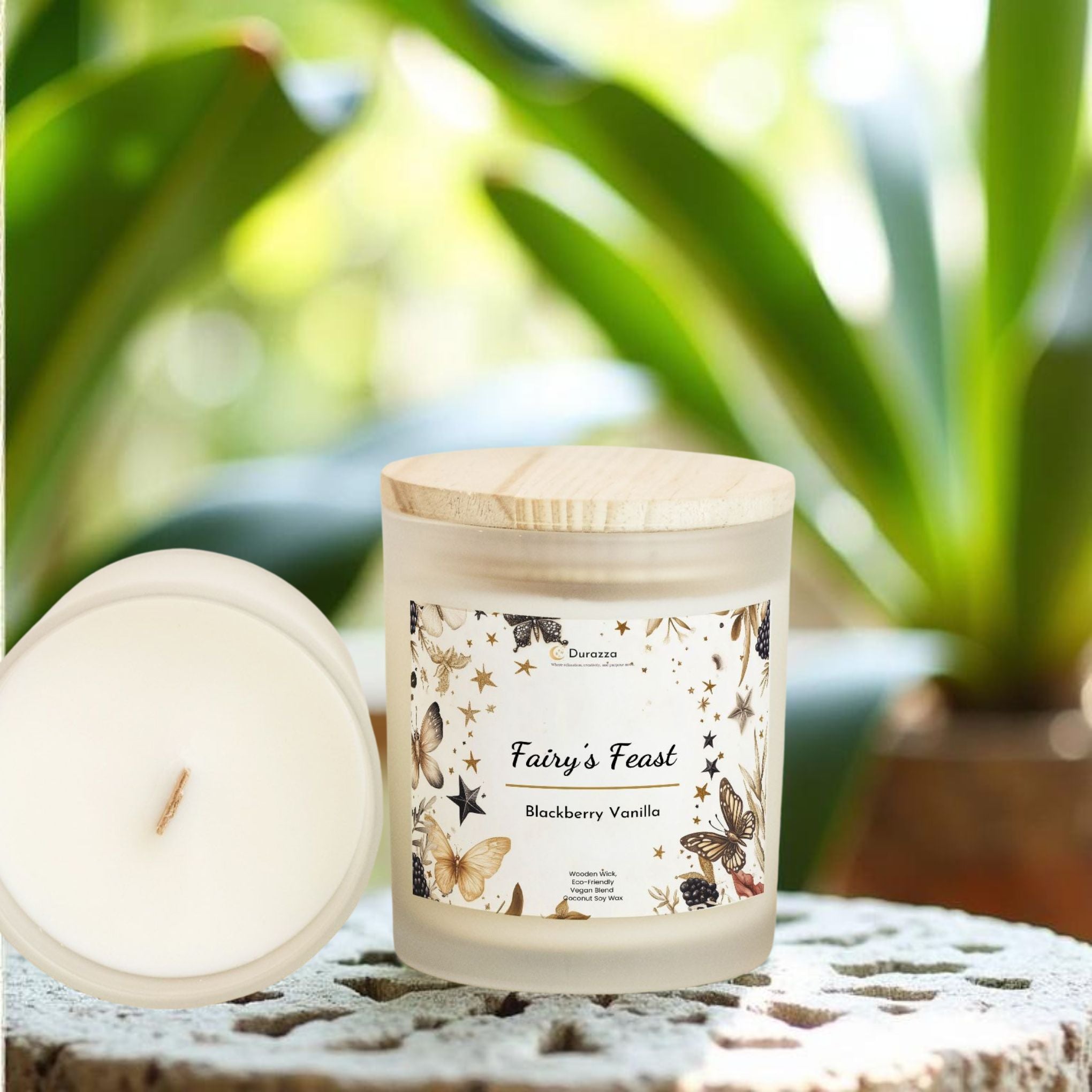 Blackberry Vanilla Candle – 11 oz Wooden Wick | Fairy’s Feast