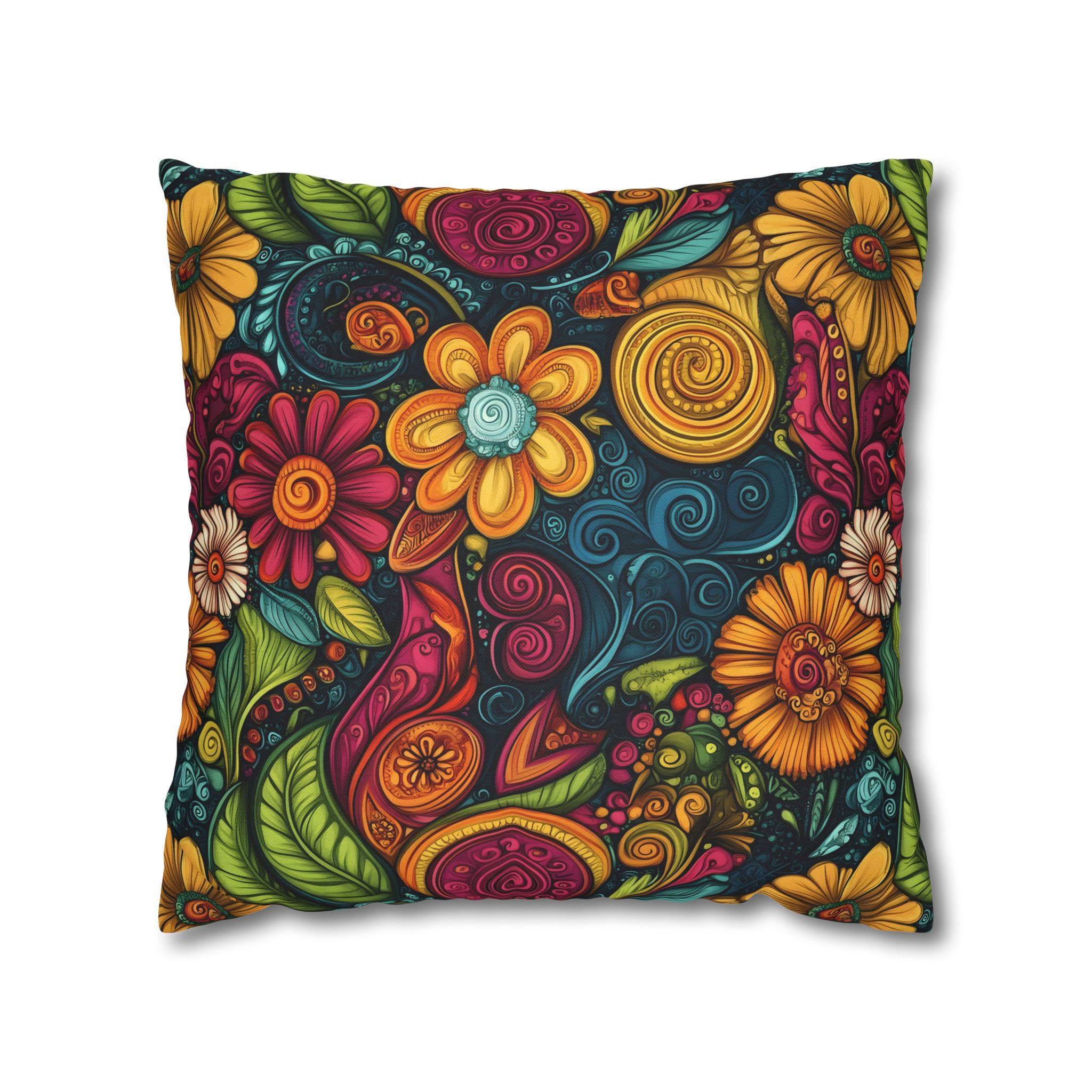 Paisley Throw Pillow: Eclectic Decor | Flower Frenzy