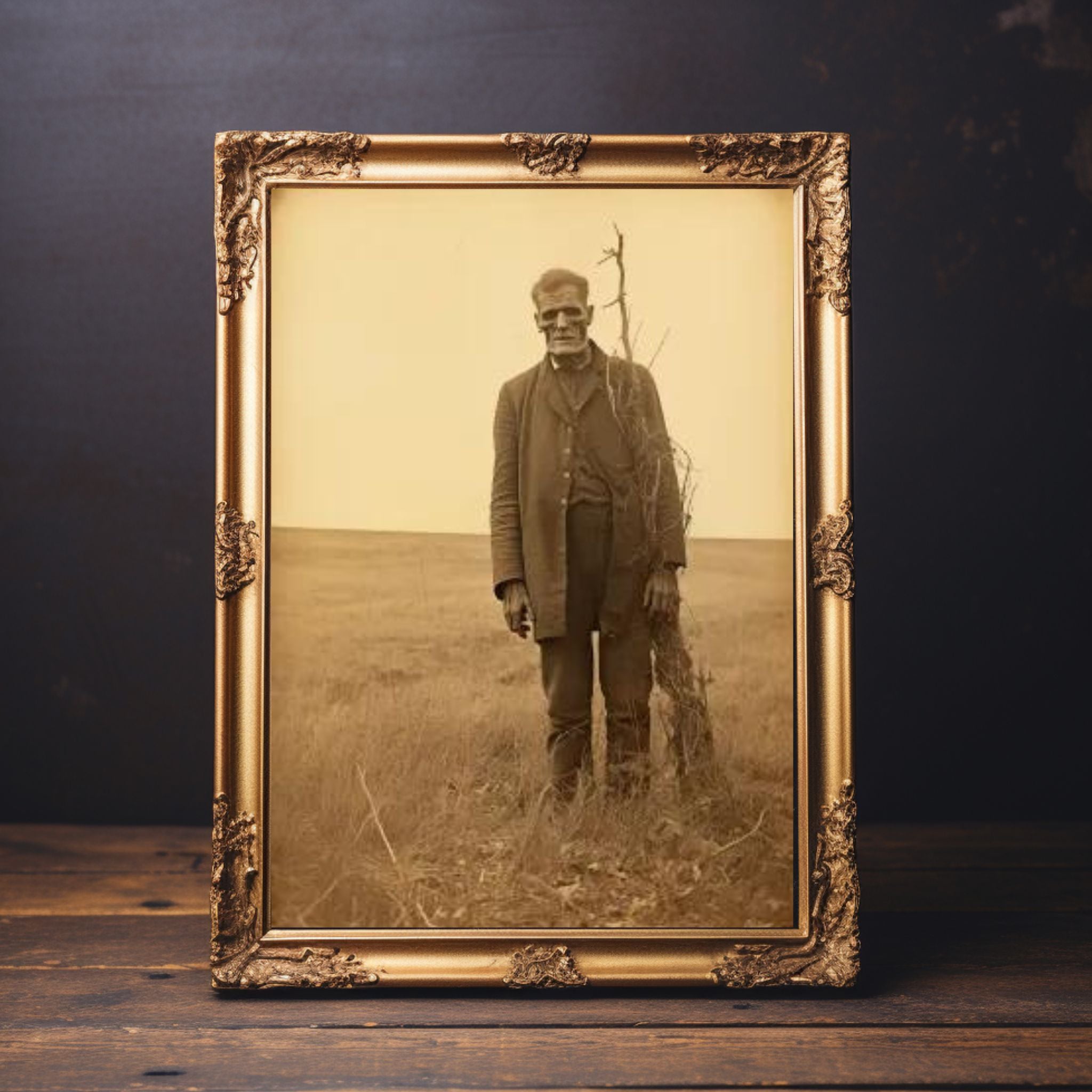 Frankenstein's Loneliness Wall Art: Vintage Photography