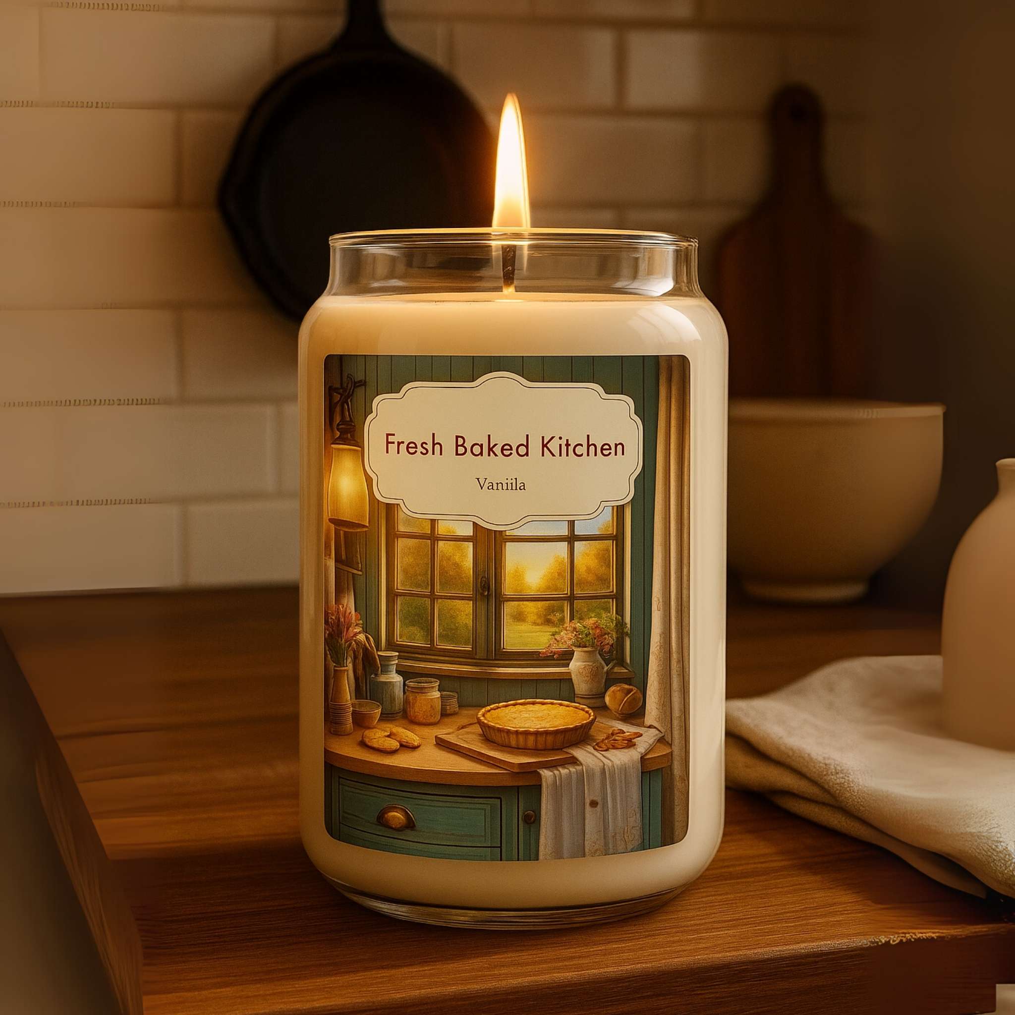 Vanilla Soy Candle – Home Bakery Scent | Fresh Baked Kitchen