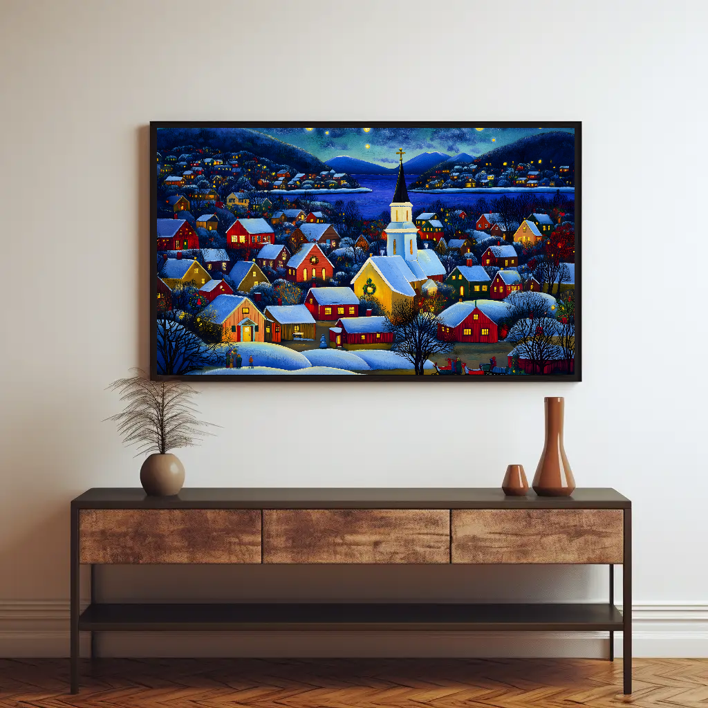 Frost Chapel Wall Art, Christmas Home Decor