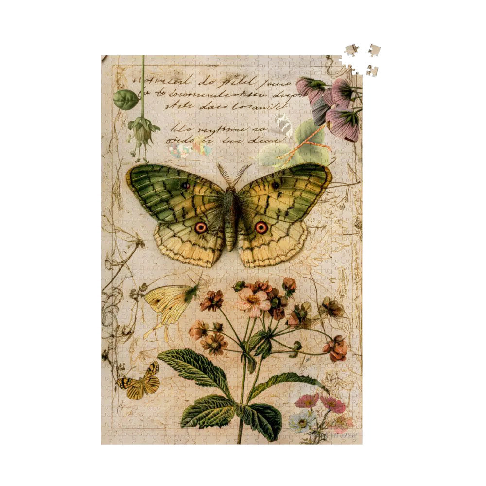 Graceful Reverie Jigsaw Puzzle 500 or 1000 Piece: Butterfly