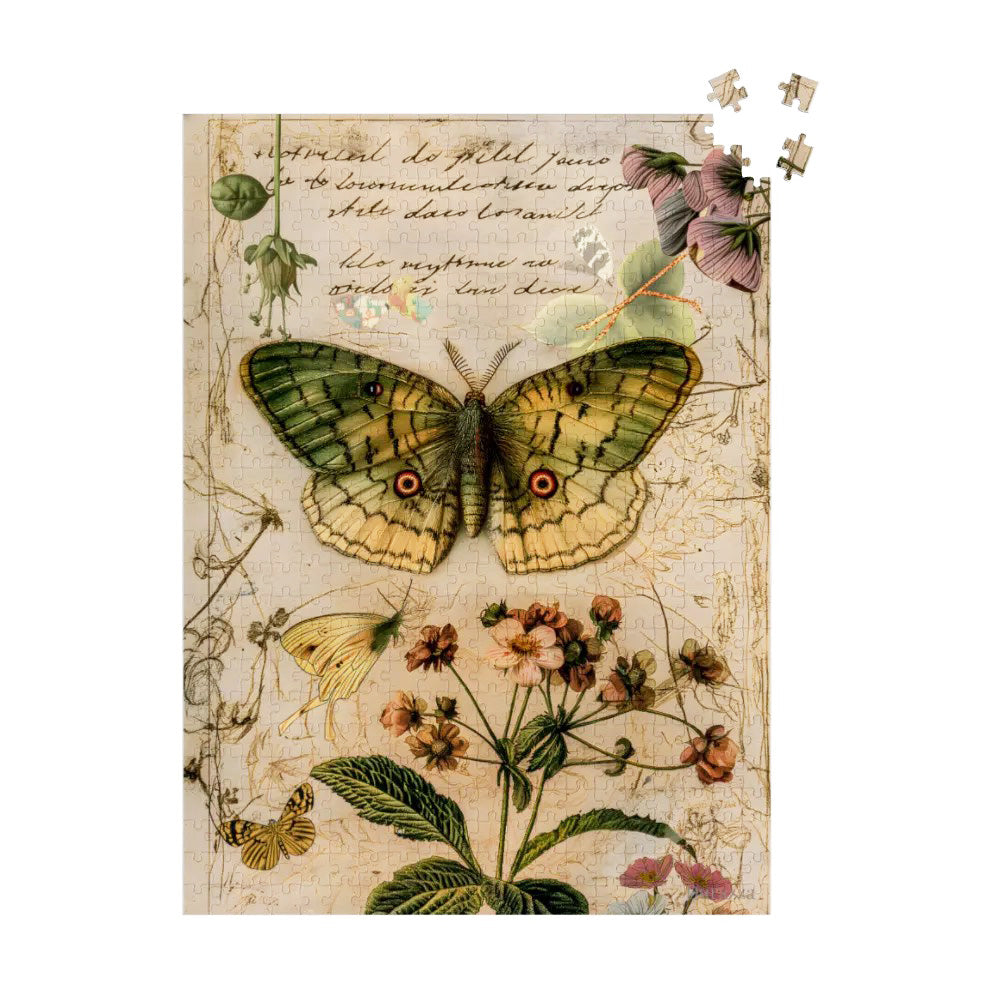 Graceful Reverie Jigsaw Puzzle 500 or 1000 Piece: Butterfly