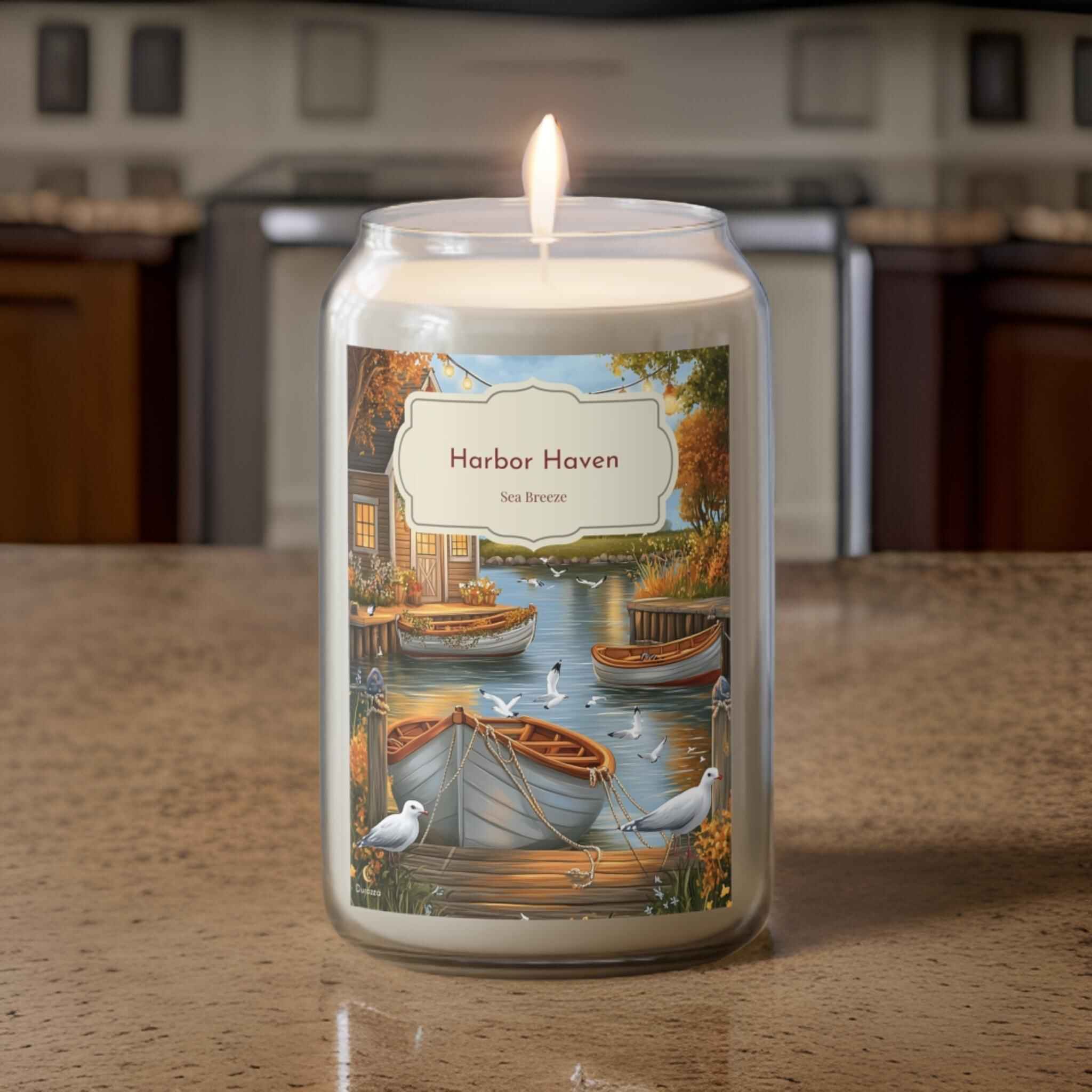 Beach Soy Candle: Non Toxic Sea Breeze Scent | Harbor Haven