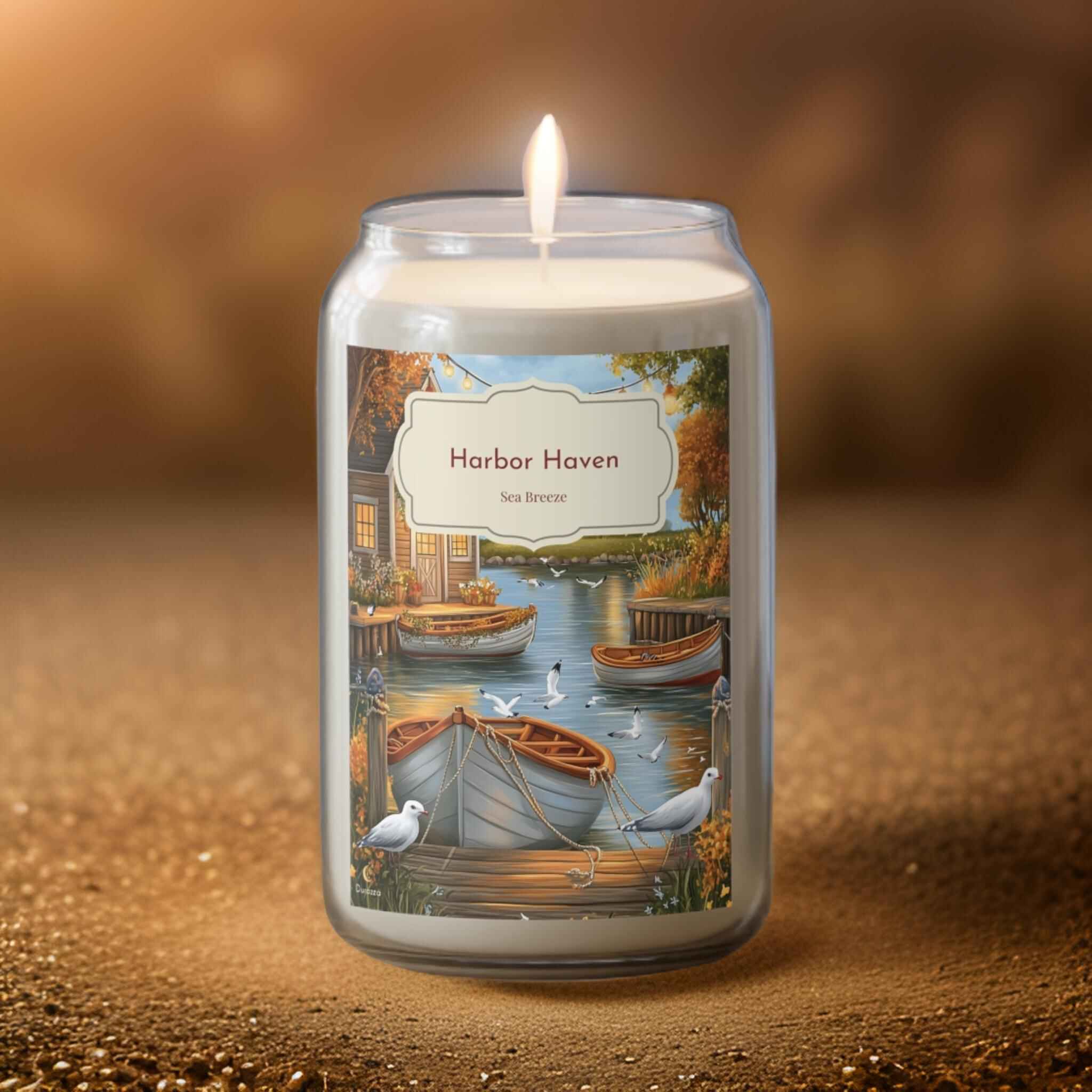 Beach Soy Candle: Non Toxic Sea Breeze Scent | Harbor Haven