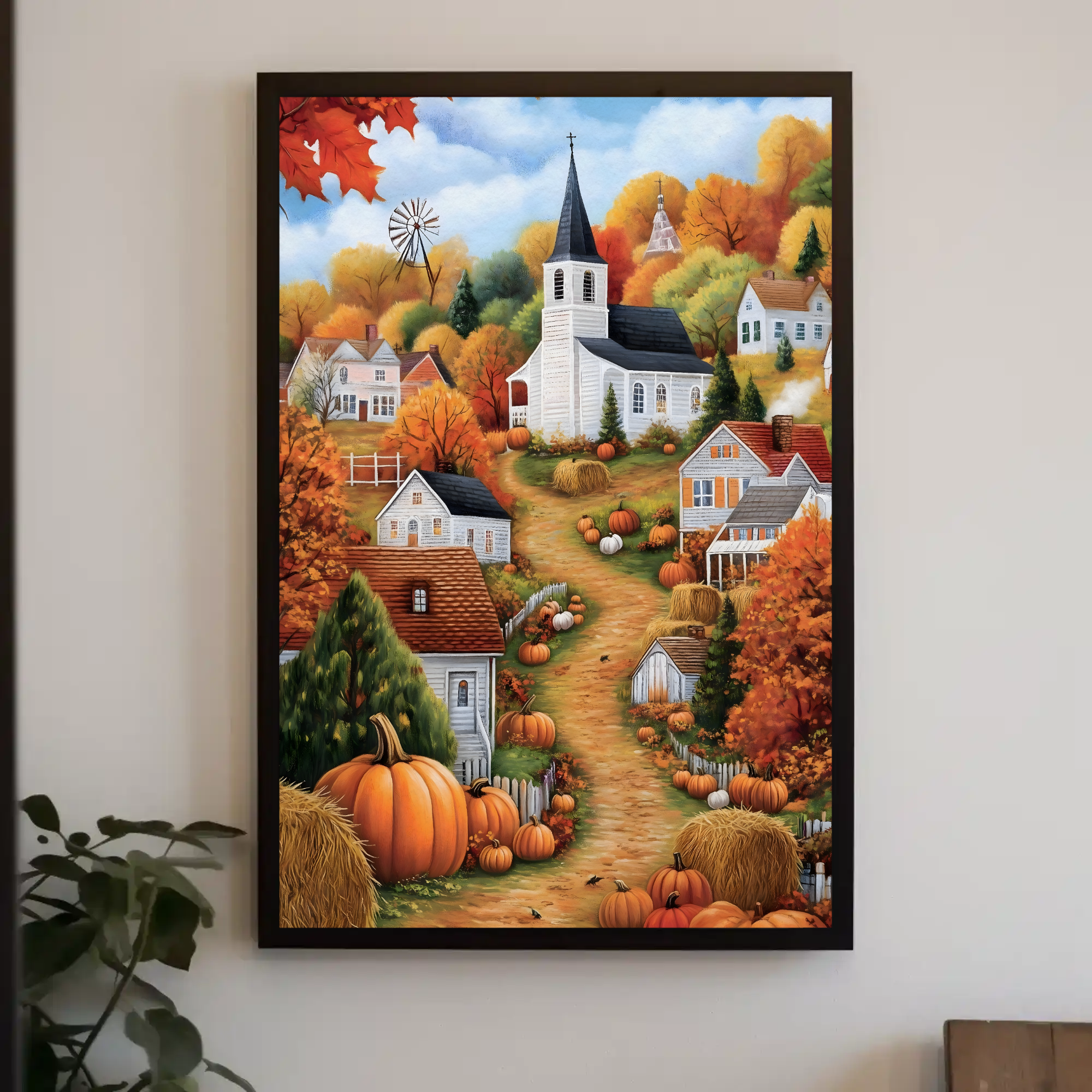Harvest Glow Wall Art: Autumn Decor