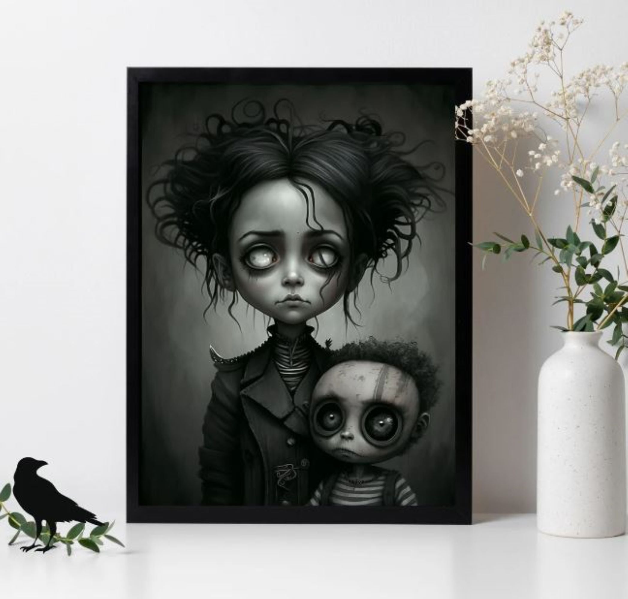 Haunted Innocence Children Gothic Poster Wall Art