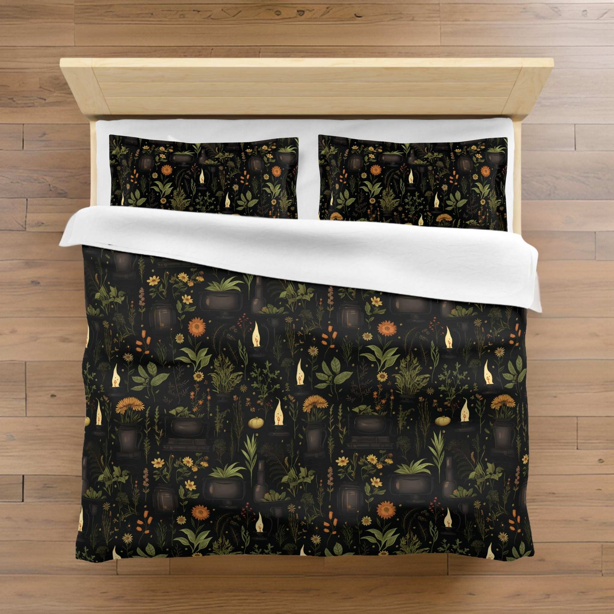 Witchy Duvet Cover: Mystical Bedroom Decor | Herbal Grimoire
