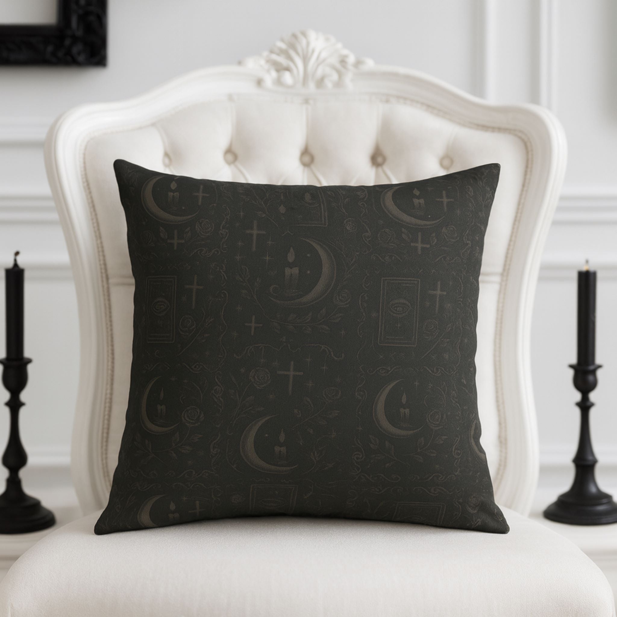 Geometric Throw Pillow - Gothic Diamond Design | Hexhaven