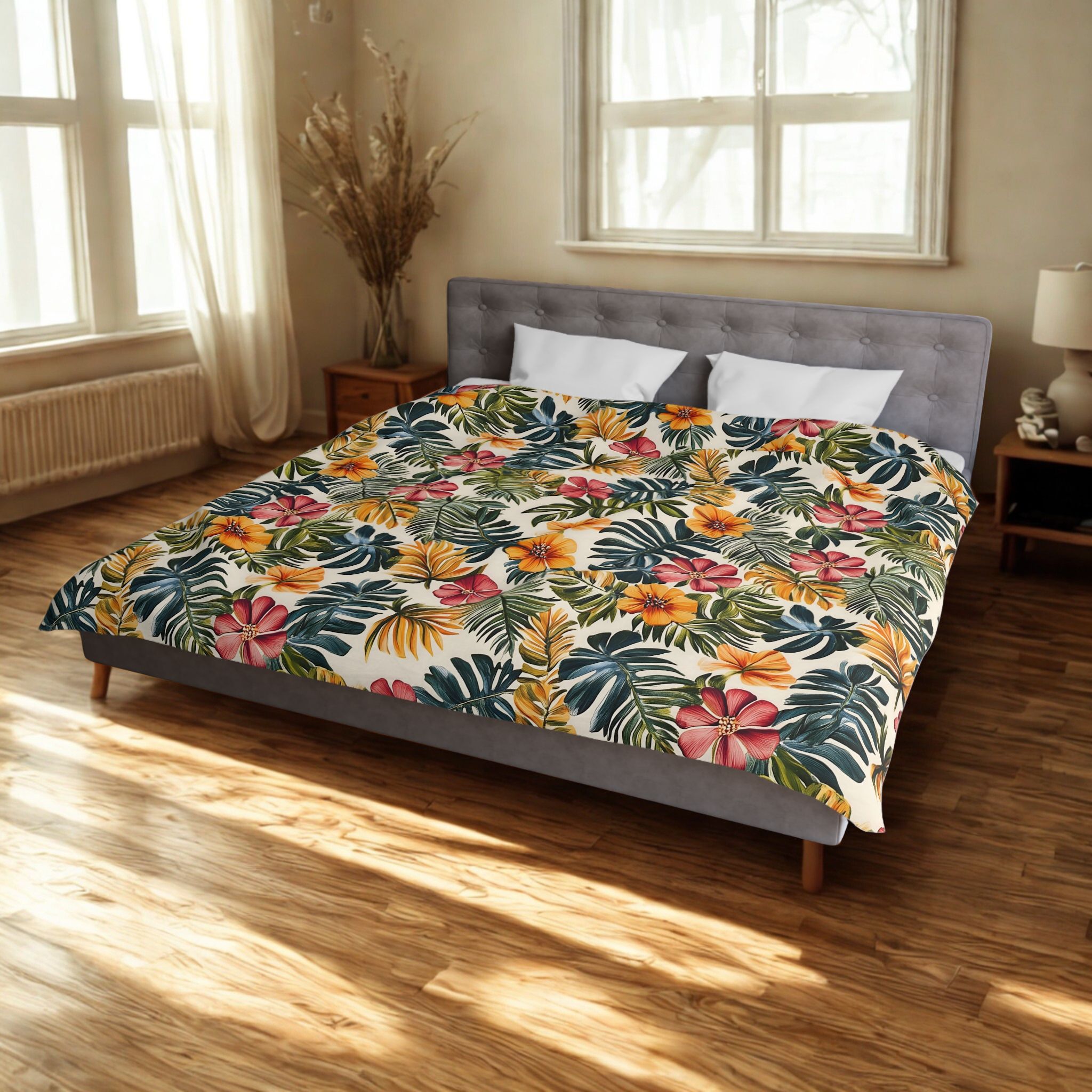 Tropical Duvet Cover Set - Botanical Bedding | Island Bloom