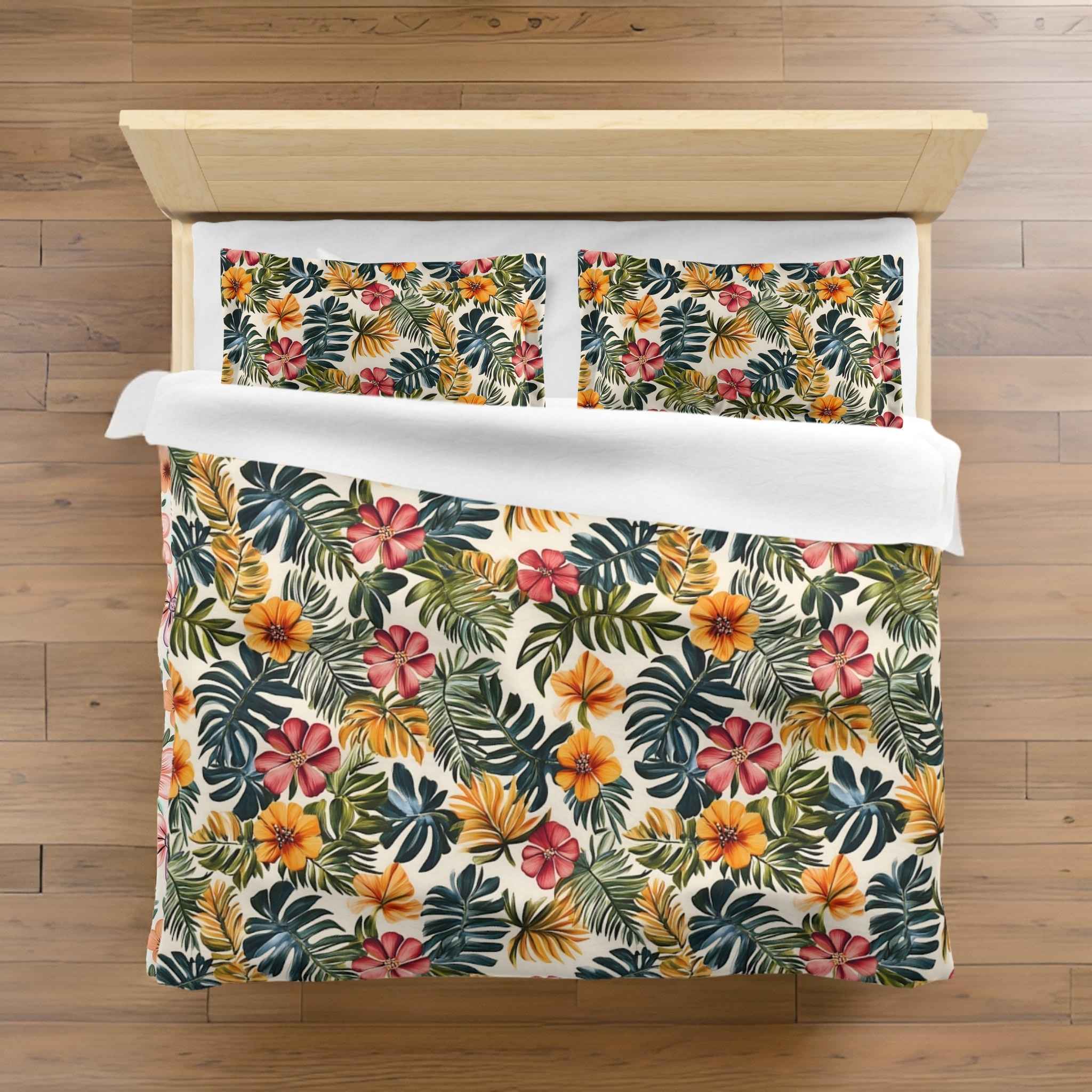 Tropical Duvet Cover Set - Botanical Bedding | Island Bloom